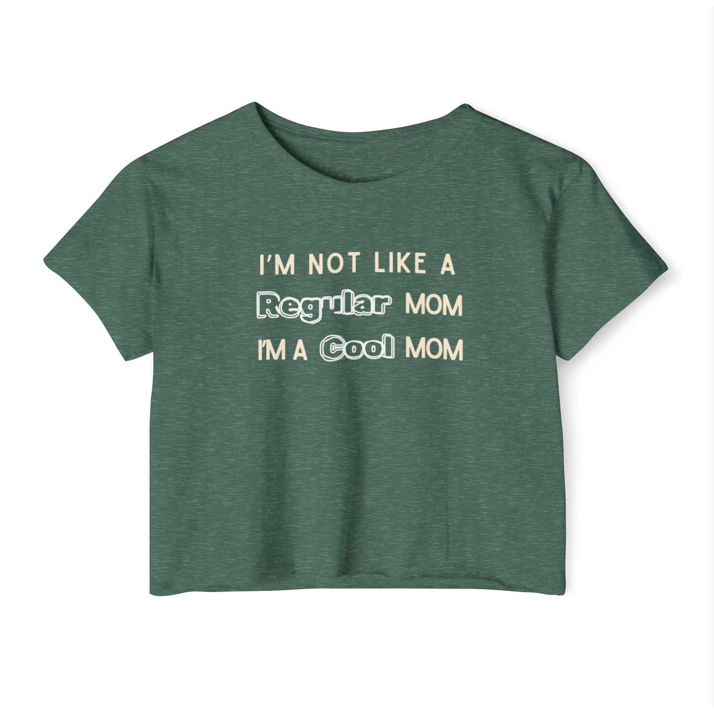 Cool Mom Festival Crop Top, Trendy Summer Tee, Cute Gift for Moms, Statement Shirt, Casual Weekend Wear, Perfect for Festivals