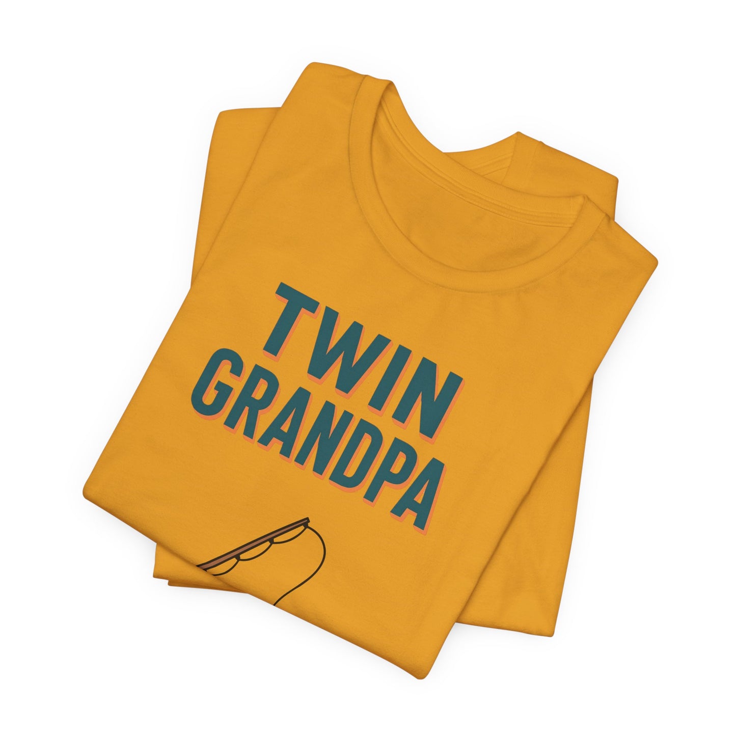 Twin Grandpa Fishing Tee — "Fishing For compliments" Grandfather Gift
