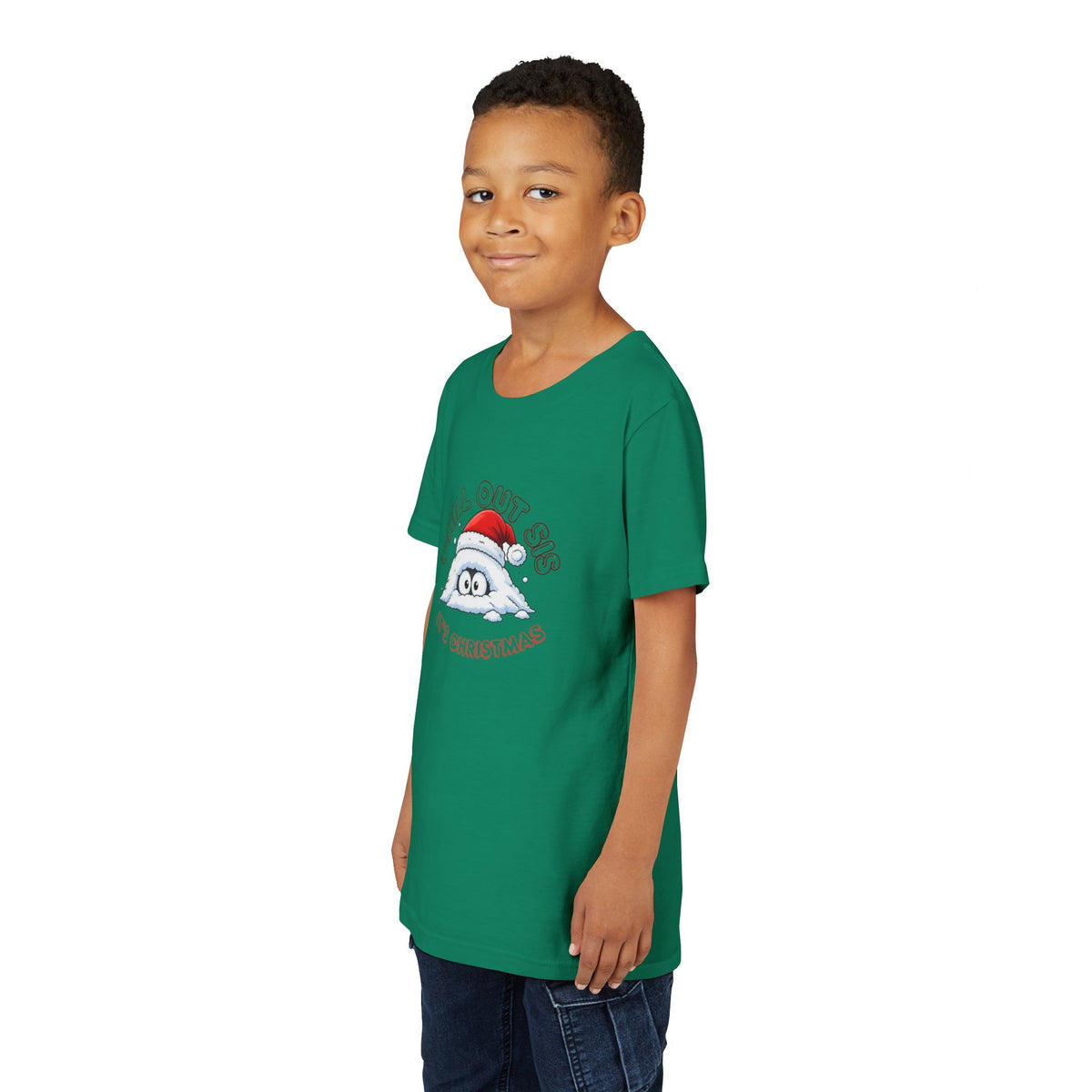Chill Out Sis, It's Christmas, Youth Short Sleeve Shirt