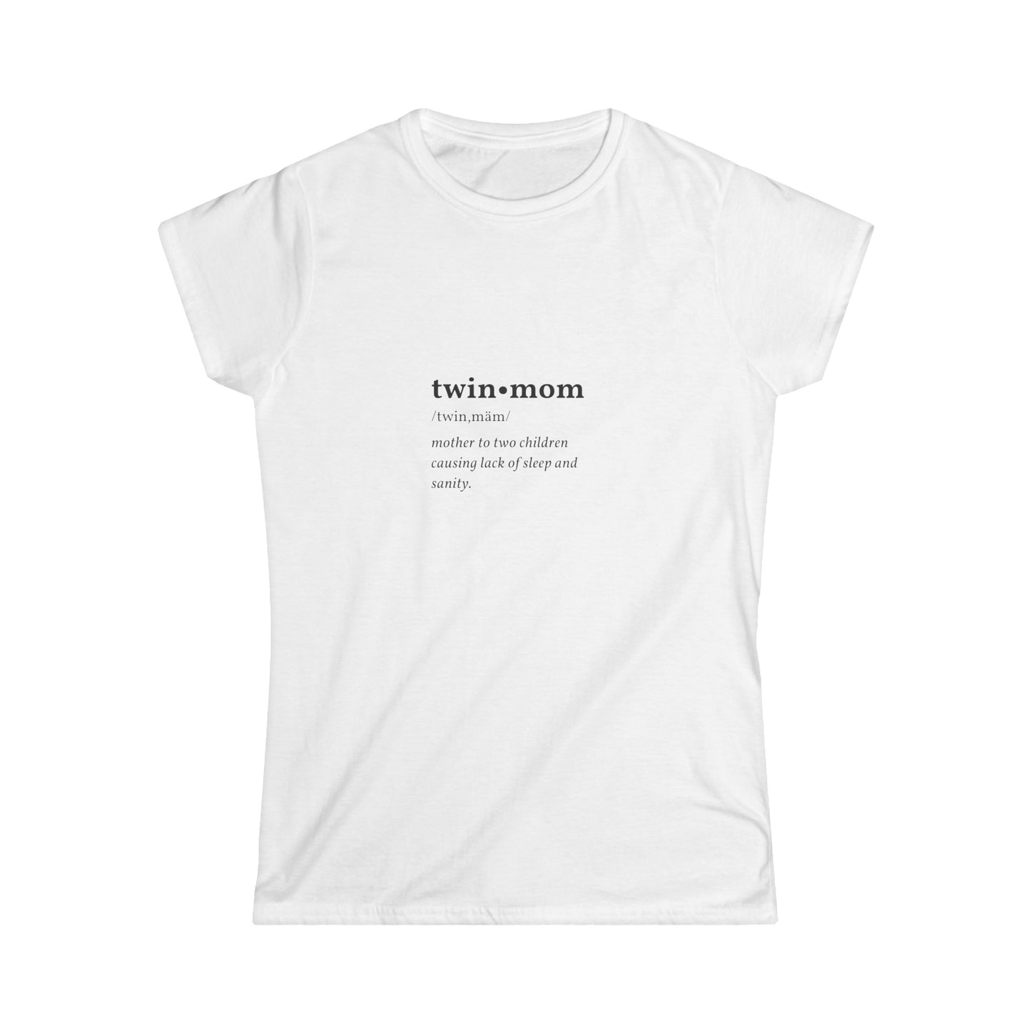 Twin Mom Definition Women's Softstyle Tee