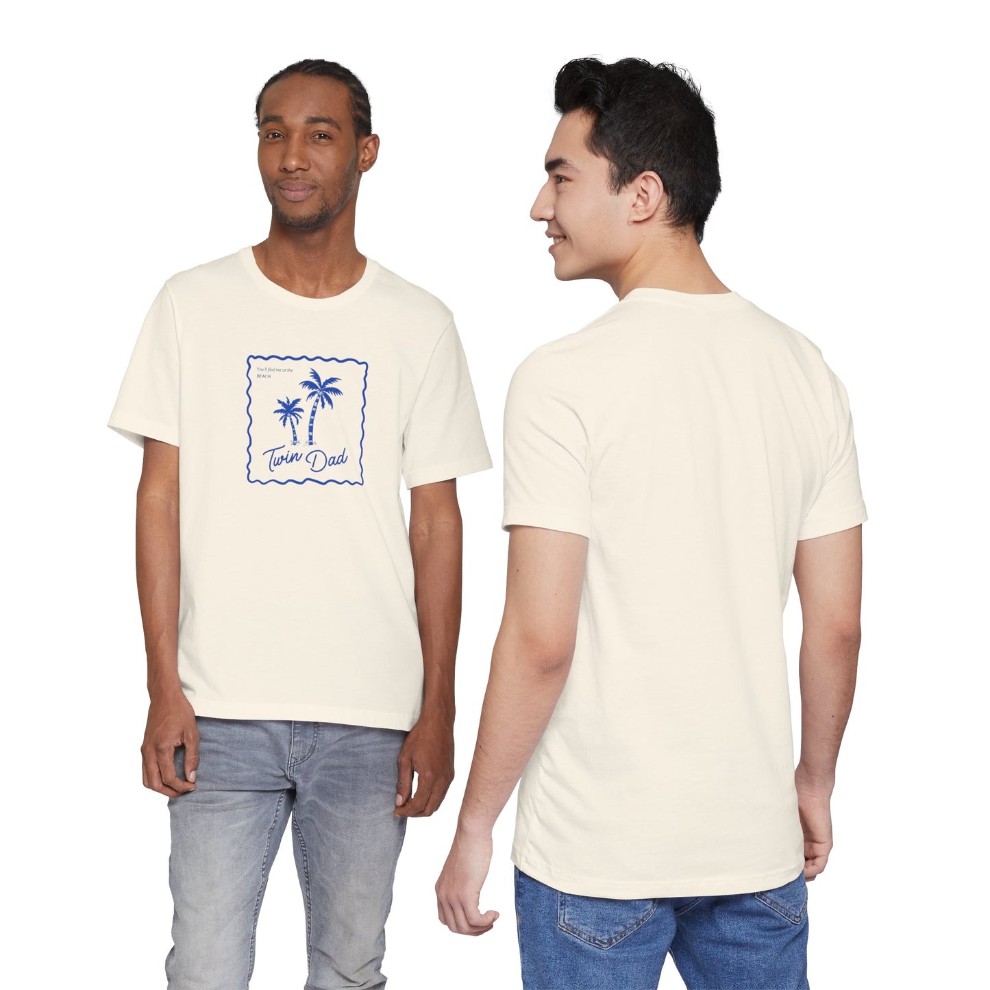 Twin Dad- Palm Tree Tee — Casual Beach Shirt