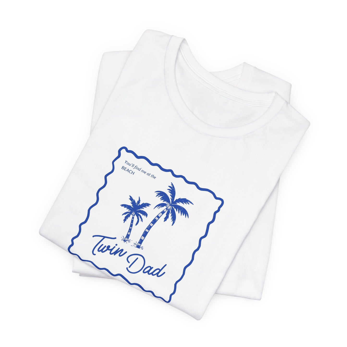 Twin Dad- Palm Tree Tee — Casual Beach Shirt