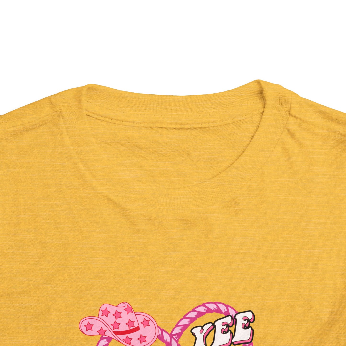 Twin Toddler Tee — 'Yee Haw Country Music Twincess' Pink Western Cowgirl Graphic