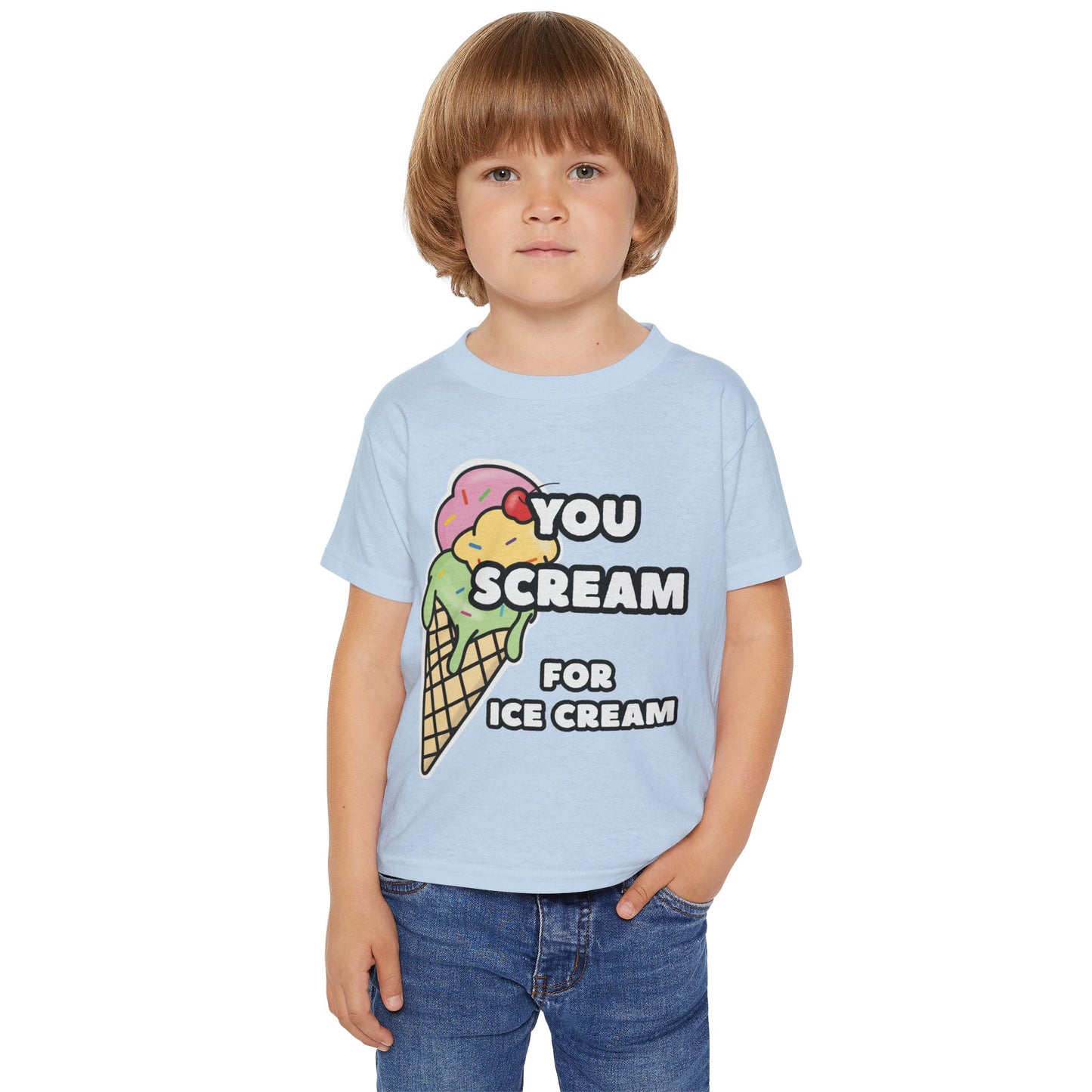 Cute Ice Cream Toddler T-Shirt, Fun Kids Tee, YOU SCREAM FOR ICE CREAM