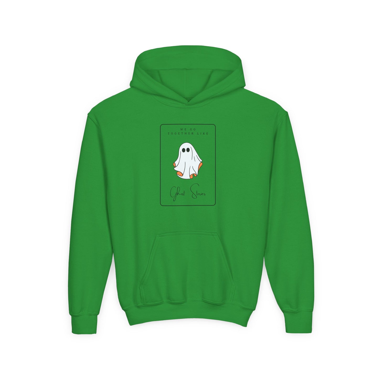 Matching Besties- Youth Hooded Sweatshirt - "We Go Together Like Ghost Stories" ( and matches with two more designs)