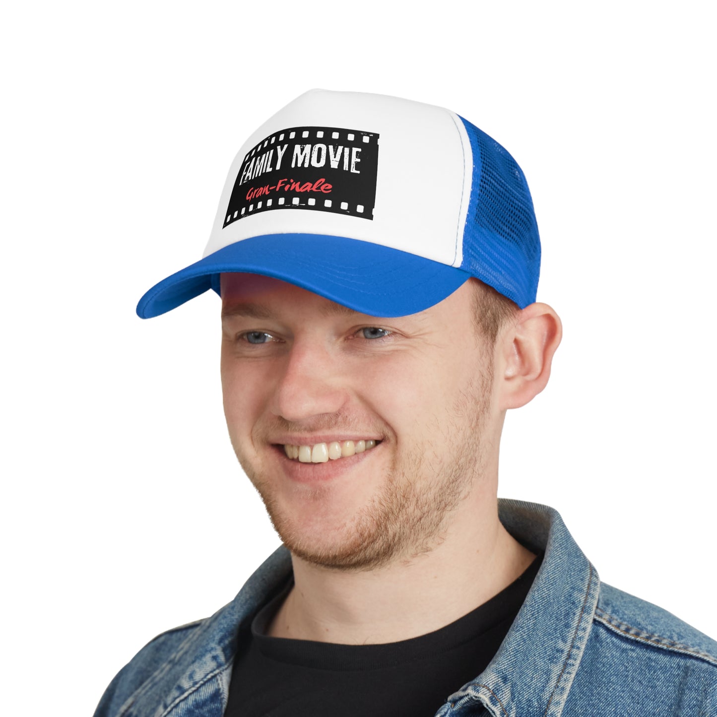 Grandma Trucker Hat- "Gran Finale"- Family Movie Night Mesh Cap