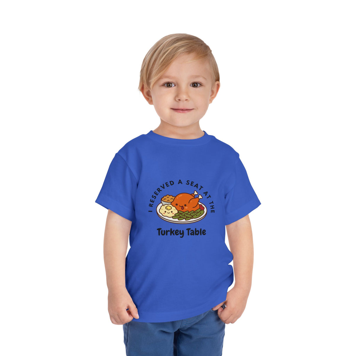 I Reserved a Seat at the Turkey Table- Toddler Thanksgiving Shirt
