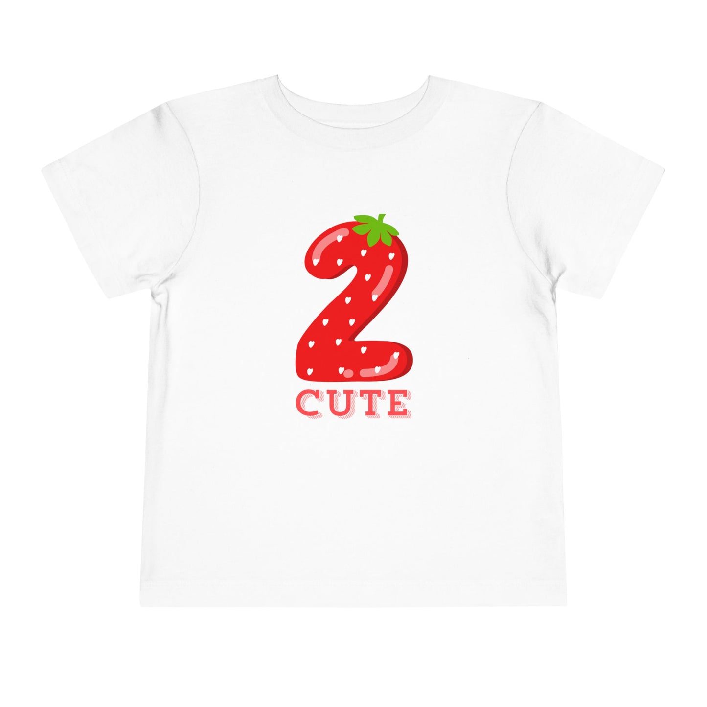 2 Cute Strawberry Toddler Tee – 2nd Birthday Shirt