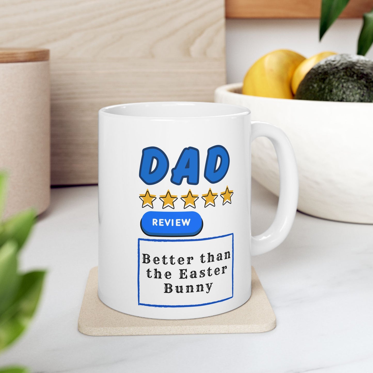 Dad Easter Mug Gift for Right and Left Handed Users