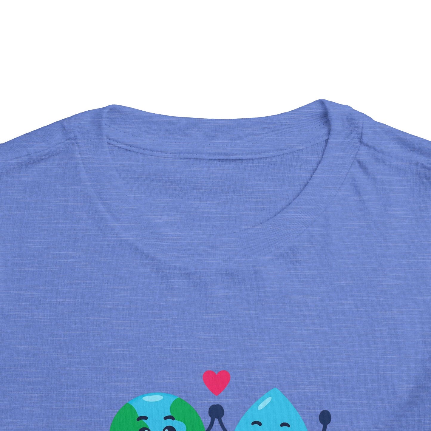 Toddler Tee — "Save the World Together" Earth & Water Cute Eco Kids Shirt