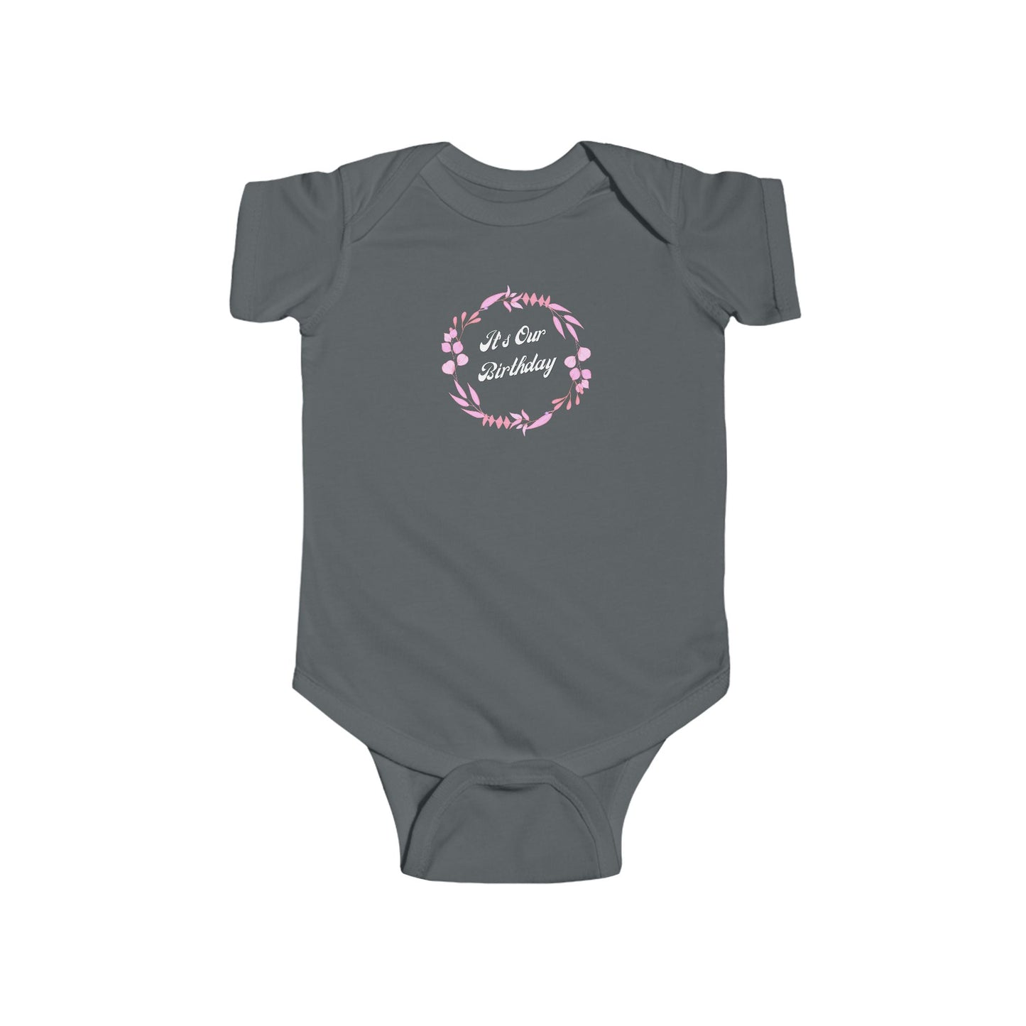 Twin/ triplet/ quad matching outfits "Its Our Birthday" pink design