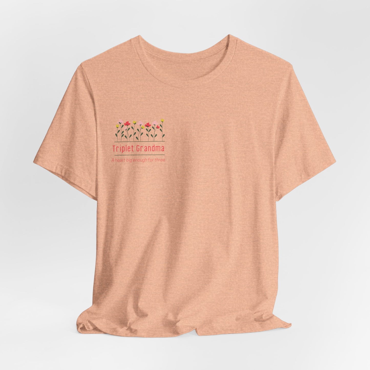 Triplet Grandma- Floral T-Shirt