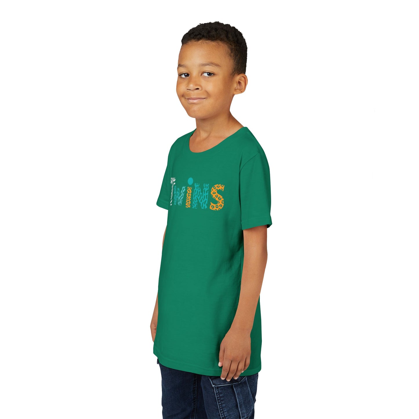 Teen/Pre-Teen "Twins" - Colorful Animal Print Kids T-Shirt