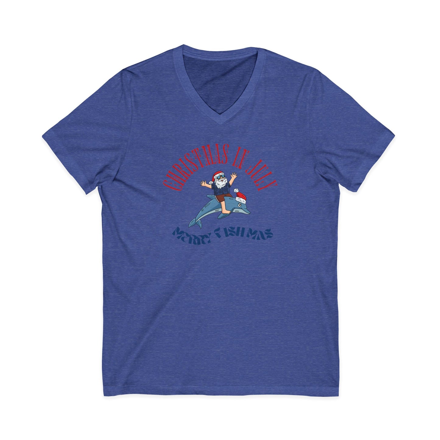 Christmas In July — Merry Fishmas- Funny Holiday Surf Shirt
