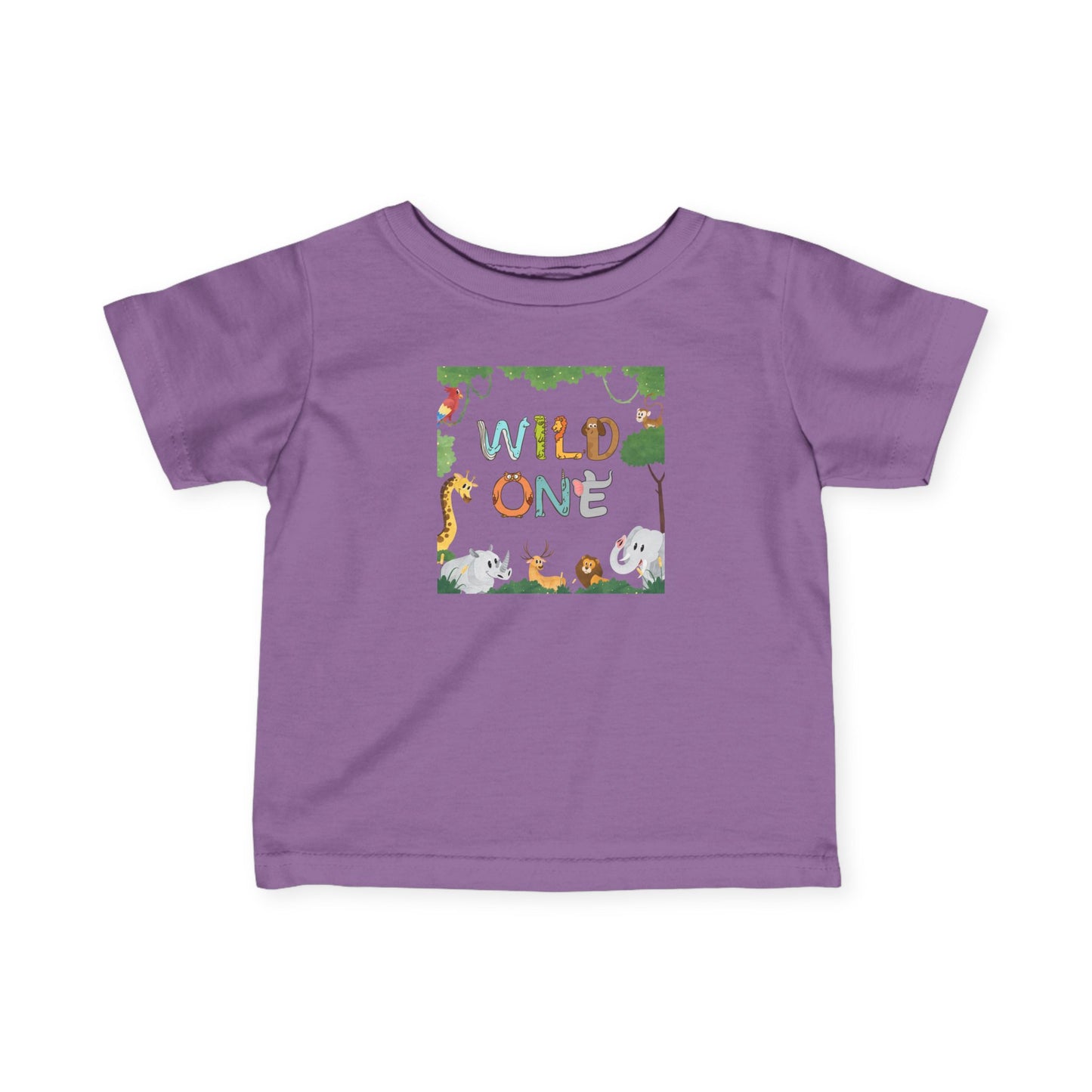 First Birthday T-Shirt- "Wild One" Cute Unisex Animal Print