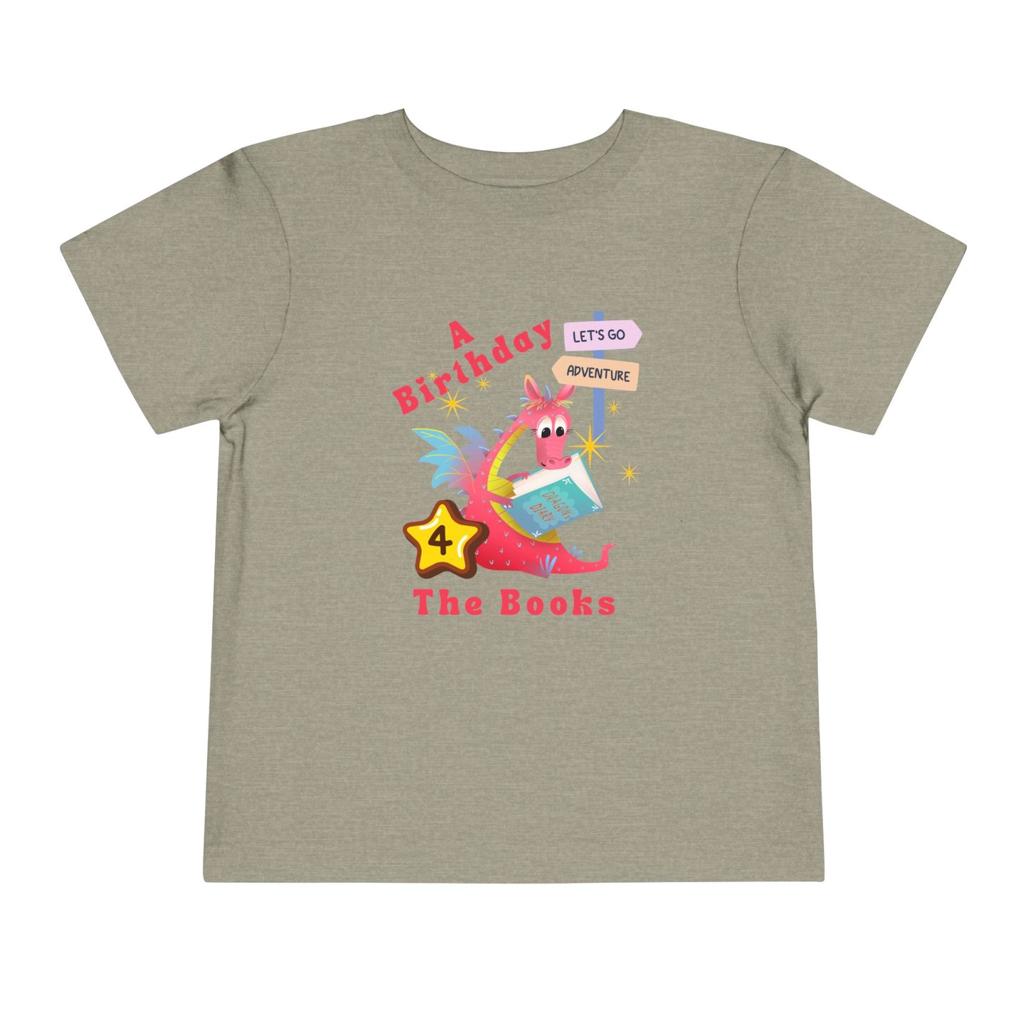 4th Birthday Tee – "A Birthday 4 The Books" Reading Adventure Shirt