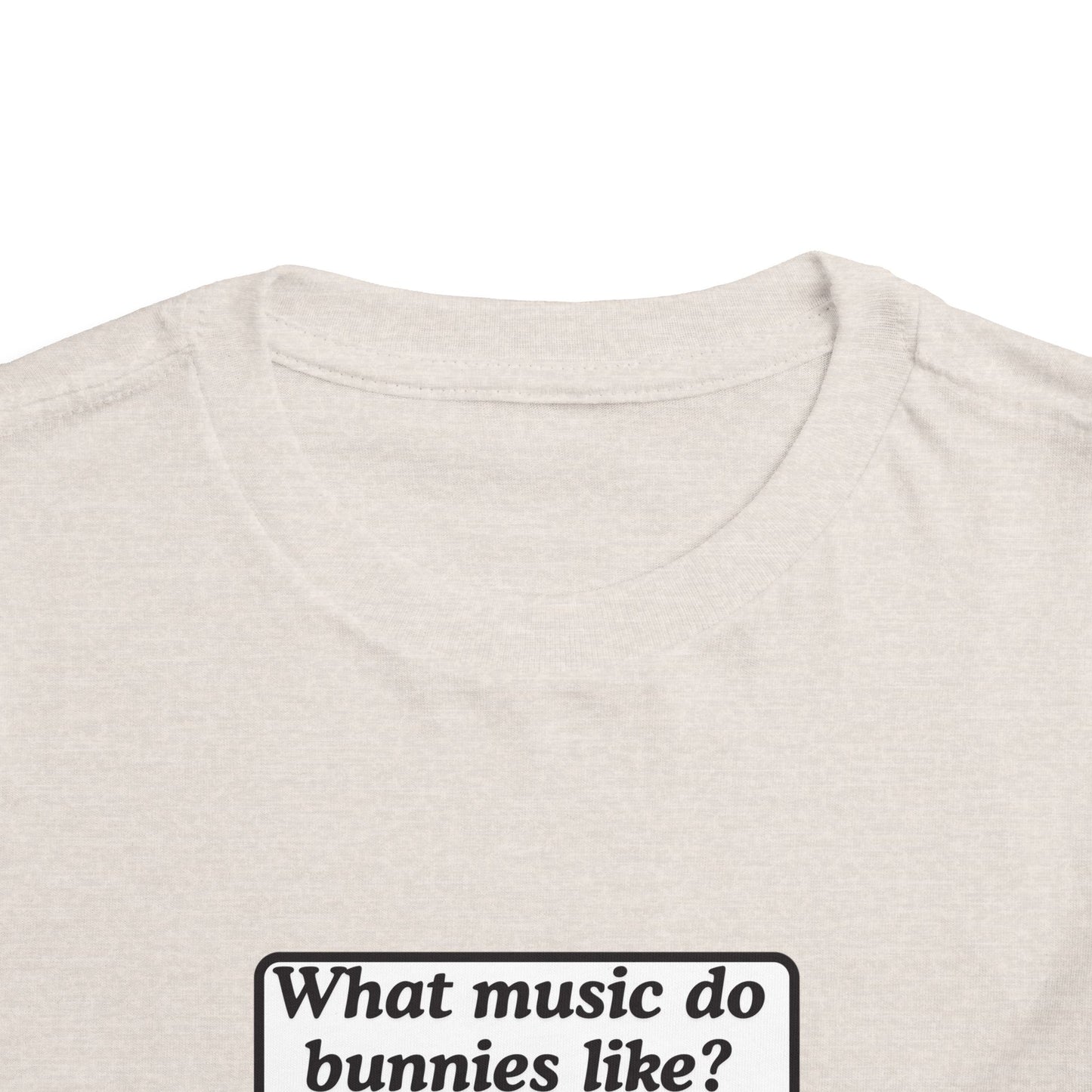 Twin Toddler Tee — "What music do bunnies like?" Easter Joke Set