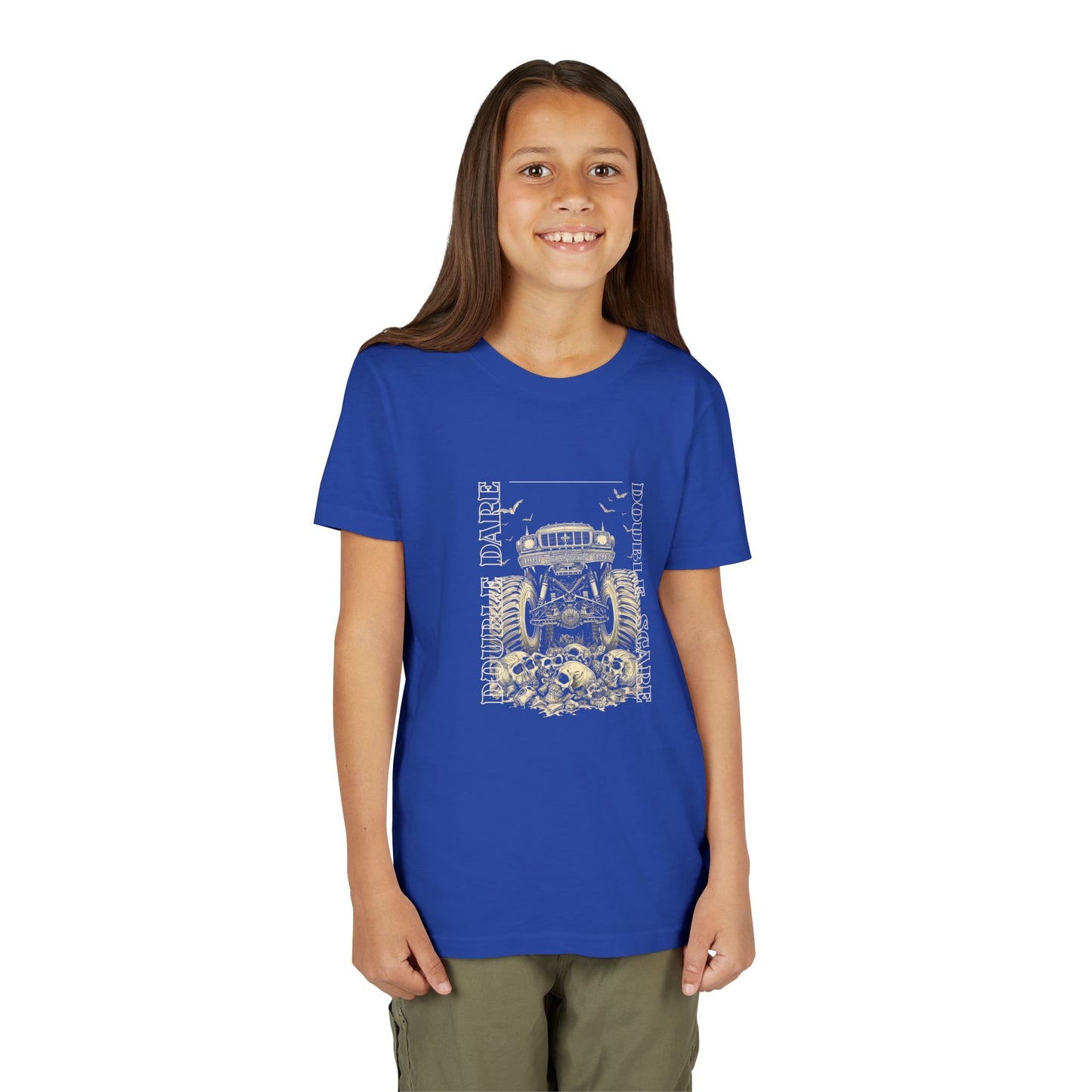 Double Dare-Double Scare- Monster Truck Twin Tee — Unisex