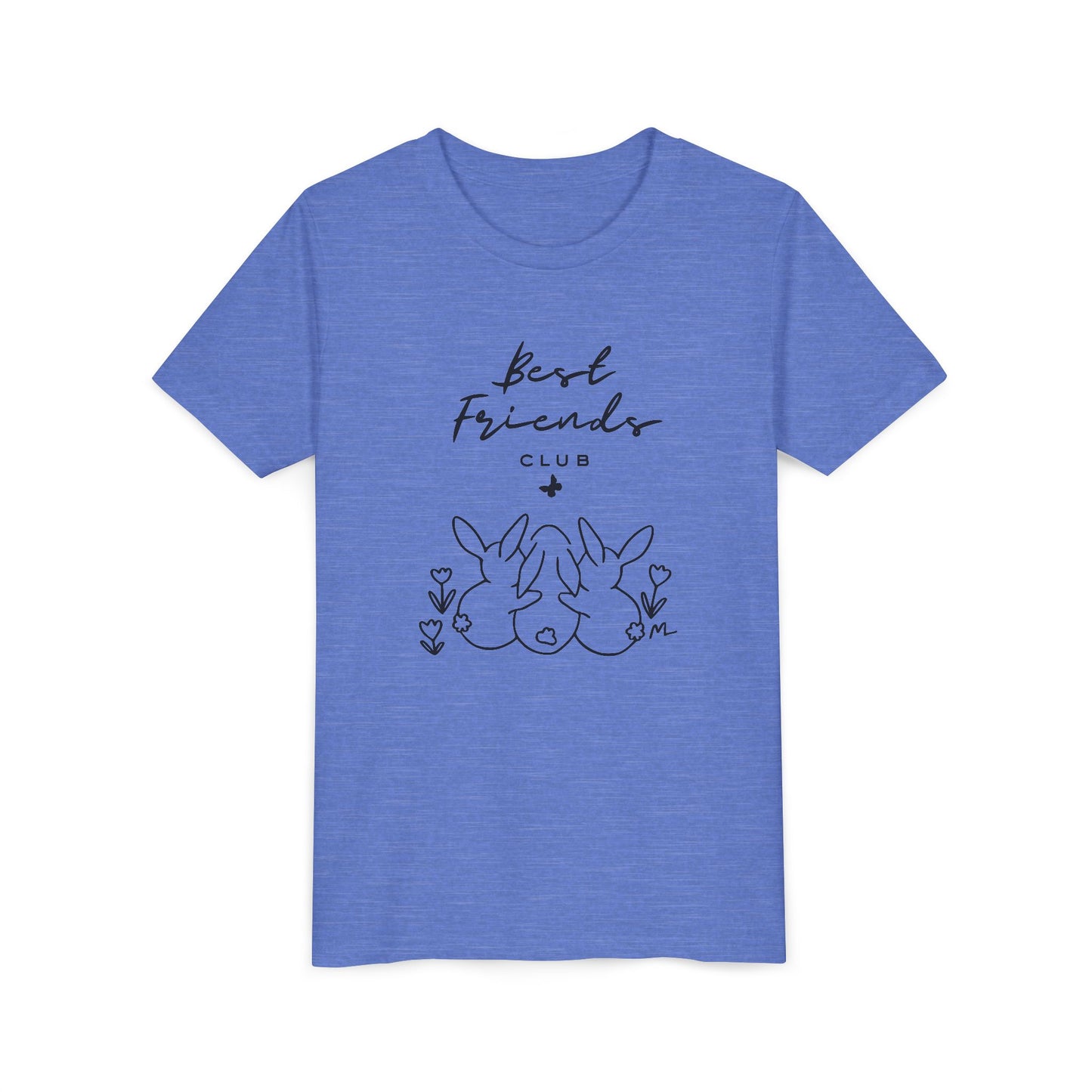 Young Adult Tee - "Best Friends" Bunny Trio Kids Graphic Shirt
