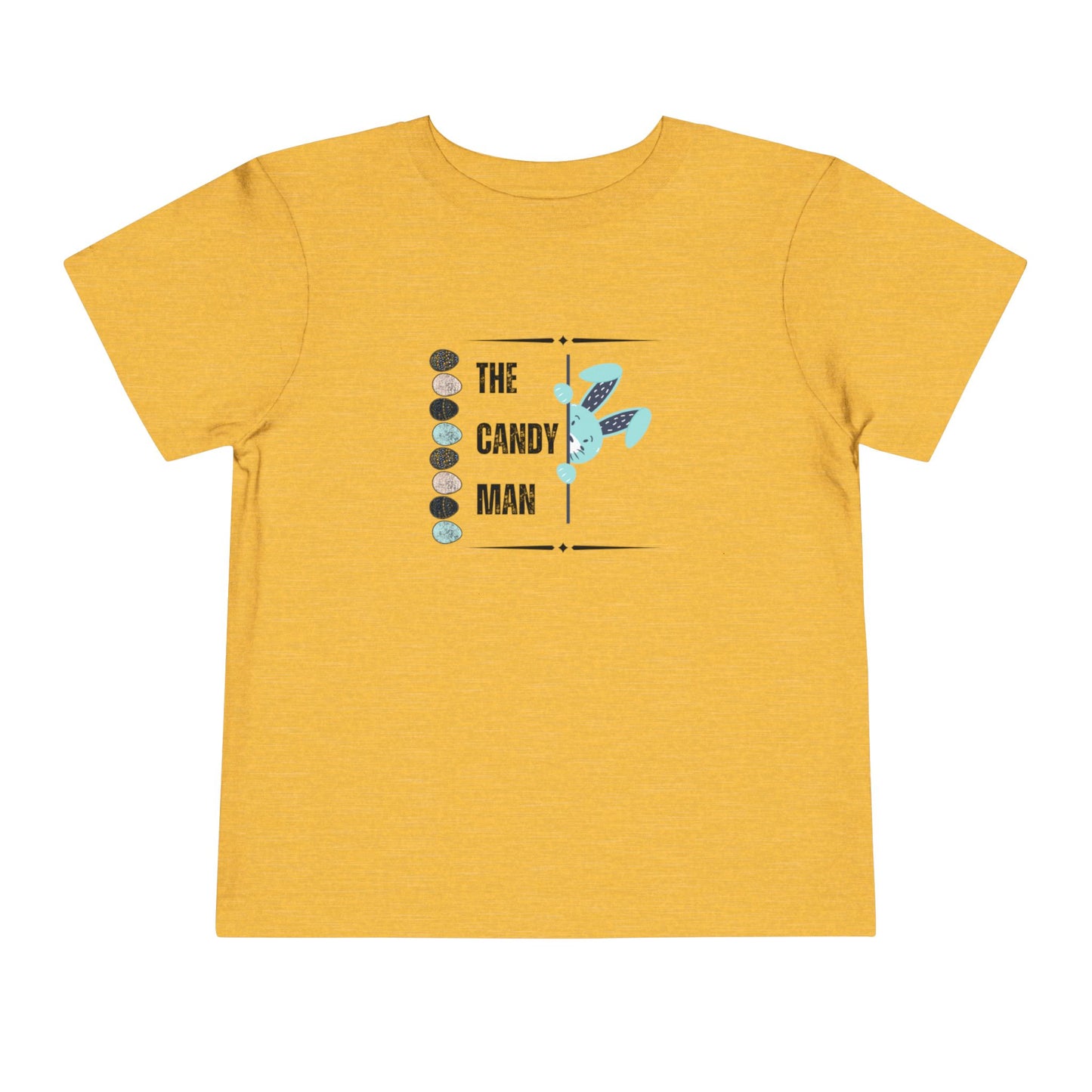 Toddler Tee — "The Candy Man" Cute Easter Bunny Candy Graphic Shirt