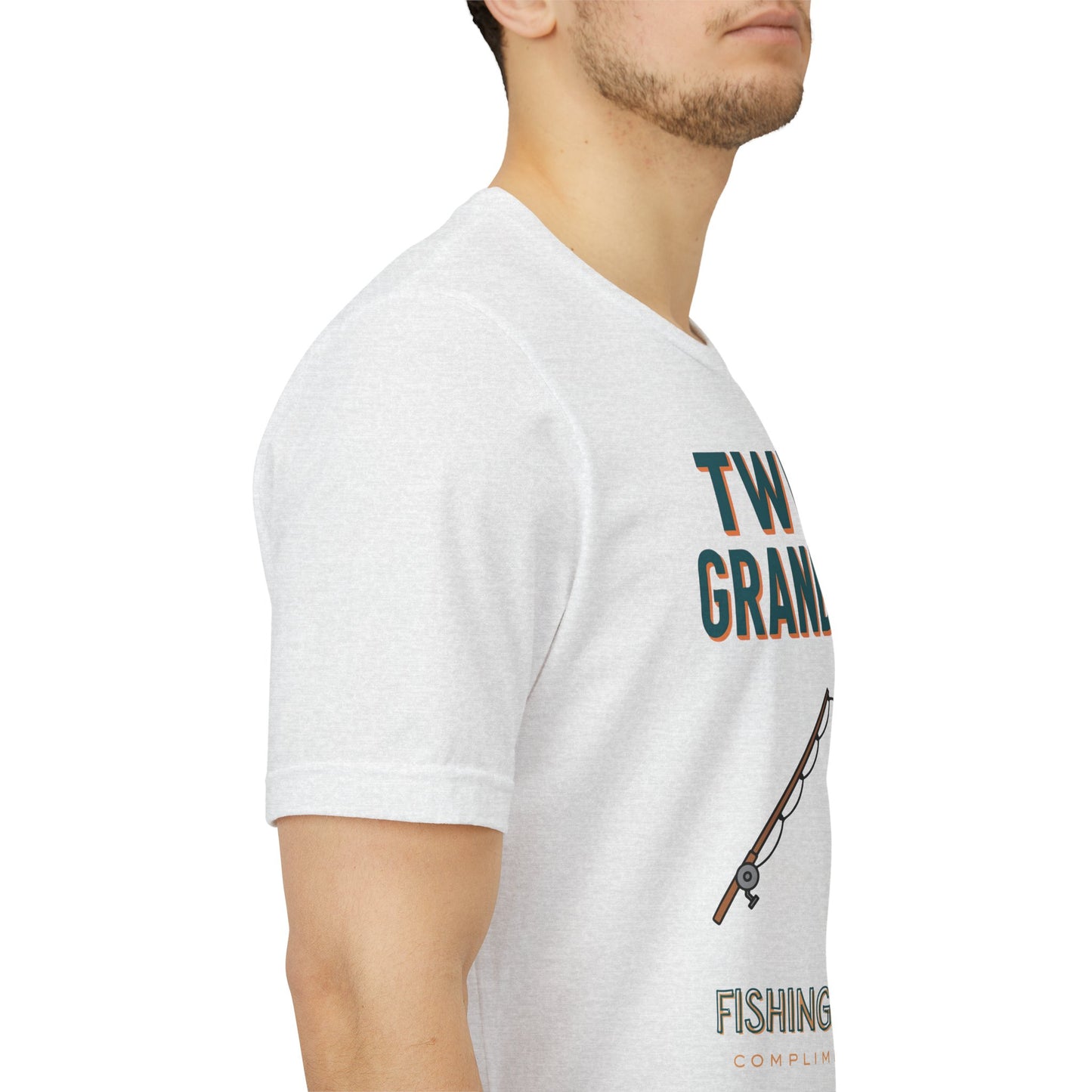 Twin Grandpa Fishing Tee — "Fishing For compliments" Grandfather Gift