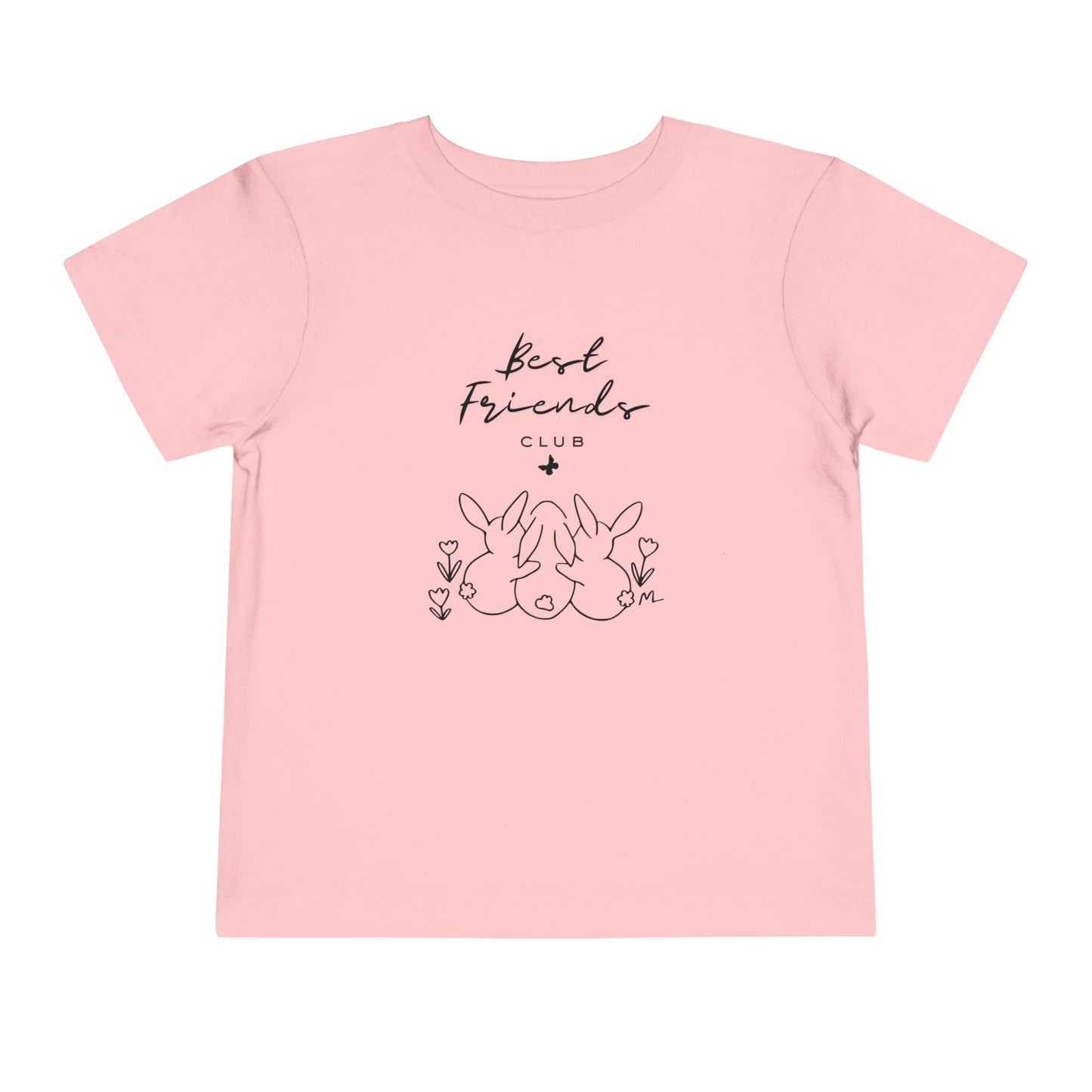 Toddler and Infant Tee — "Best Friends" Bunny Graphic Short Sleeve