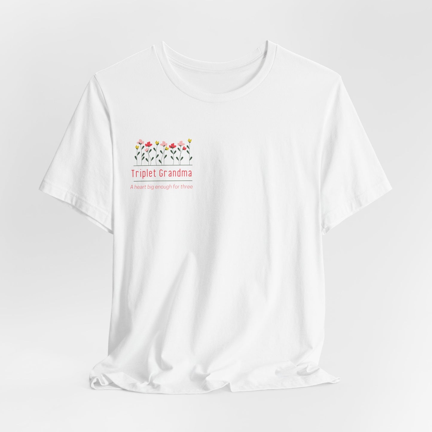 Triplet Grandma- Floral T-Shirt