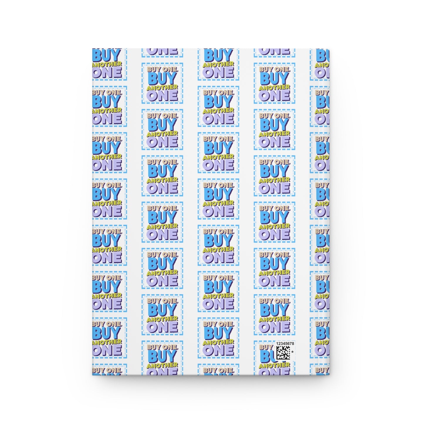 Twin Parent Hardcover Journal — Playful 'Buy One.... Buy another One' Pattern Notebook Gift