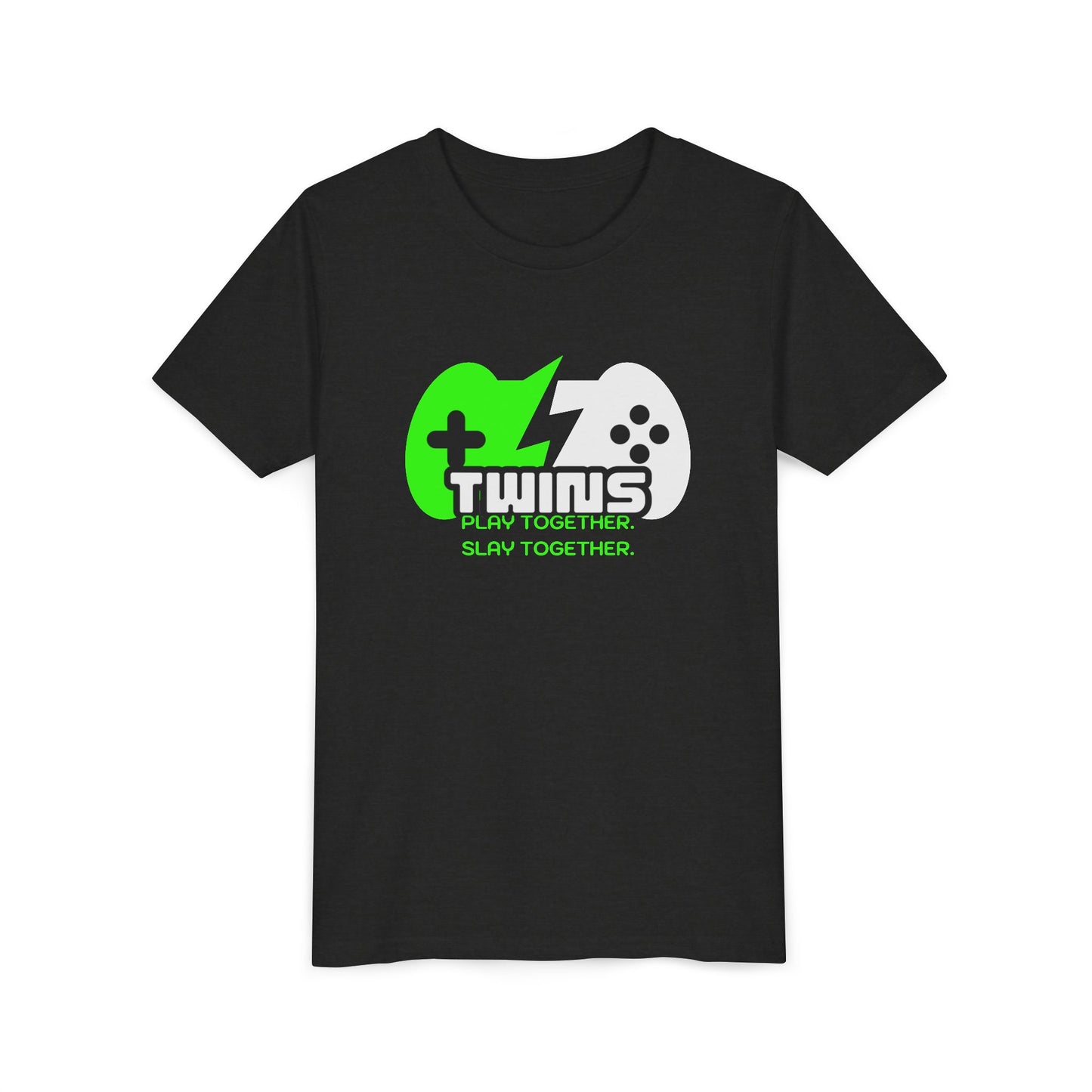 Teen Twins Gaming Tee — "Twins: Play Together, Slay Together"