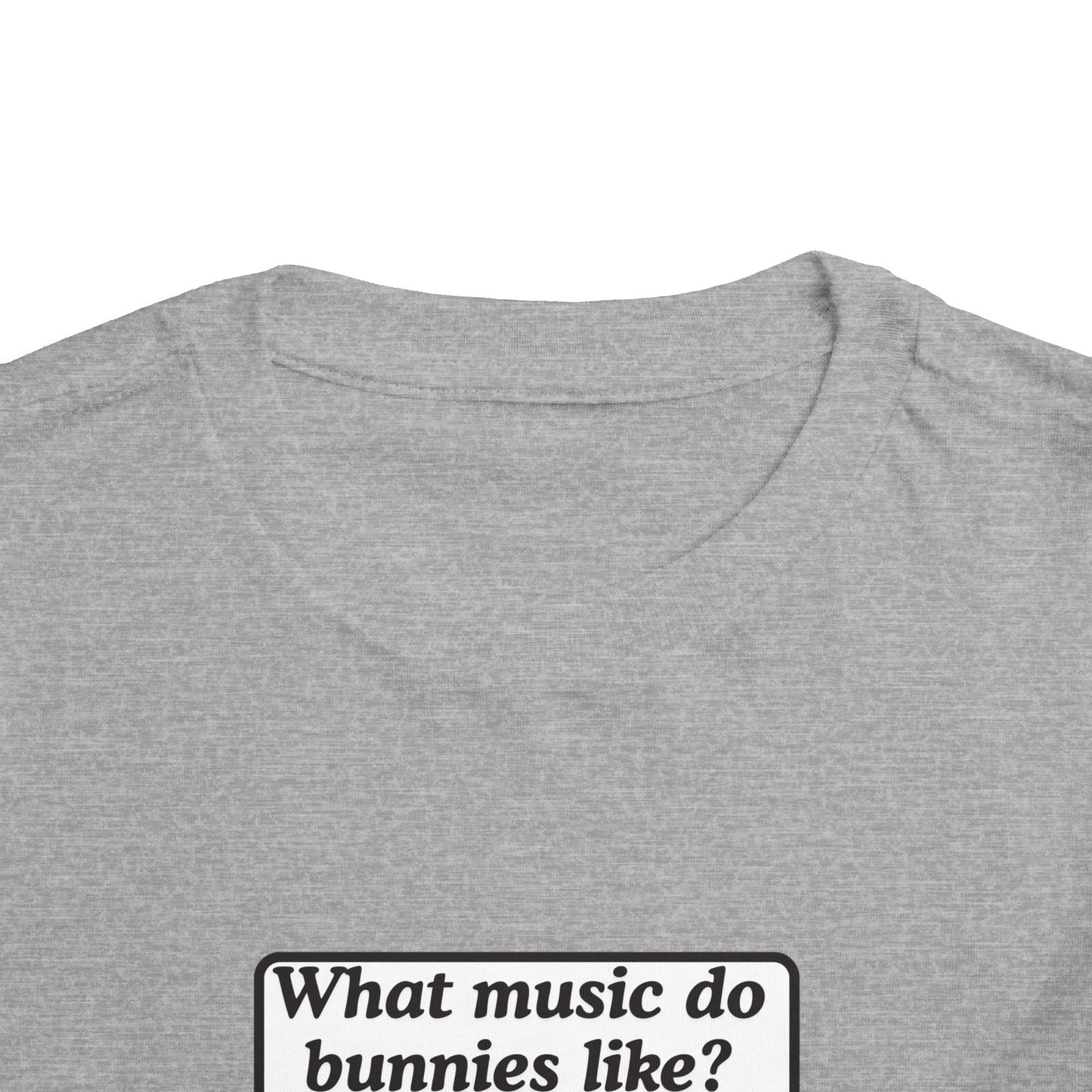 Twin Toddler Tee — "What music do bunnies like?" Easter Joke Set