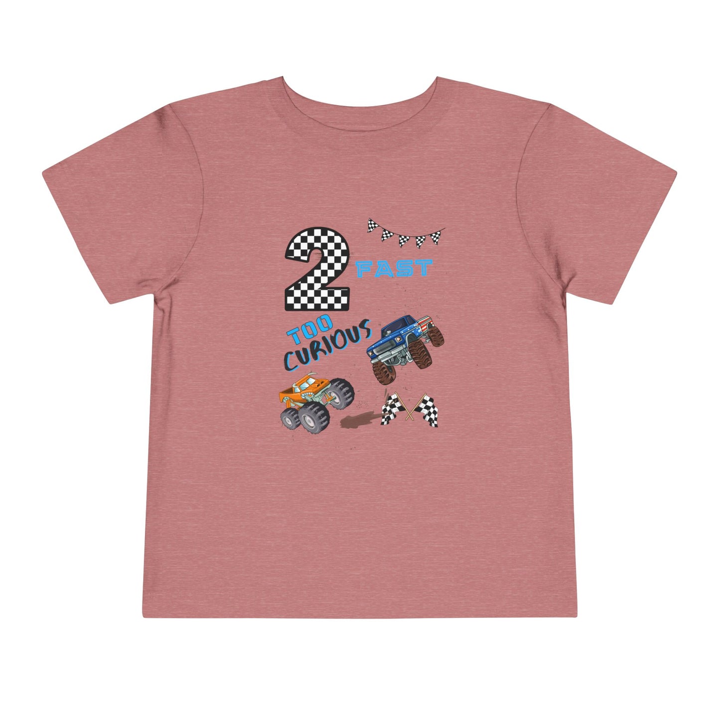 2nd Birthday – 'Too Fast, Too Curious' 2 Year old Party Racing Truck Design