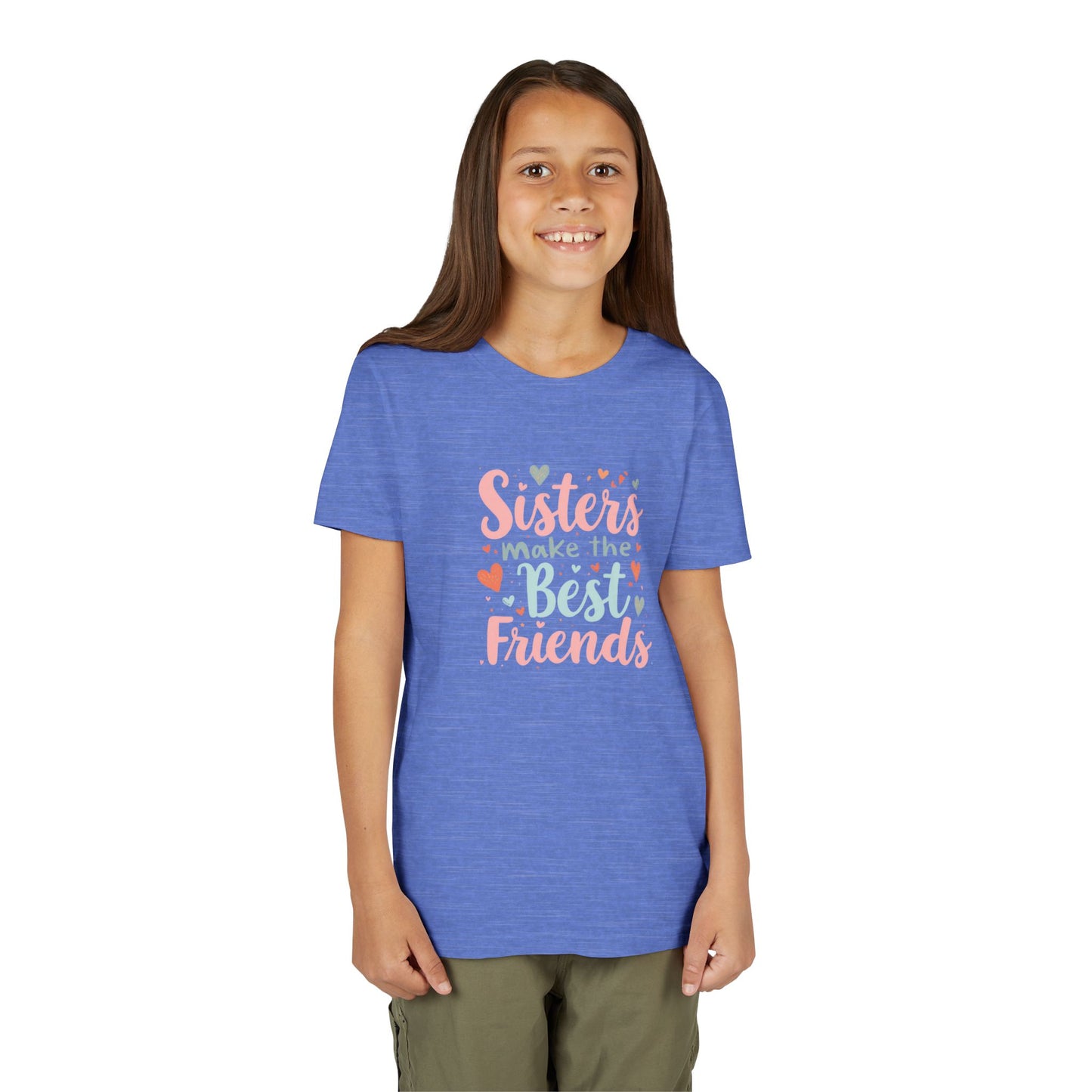 Youth Tee — “Sisters Make the Best Friends” Kids’ Sibling Love T-Shirt
