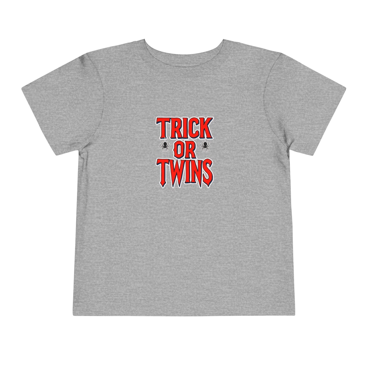 Toddler Twin Matching — "Trick or Twins" Halloween Spiderman Twin Kids Shirt (2 to 5 years)