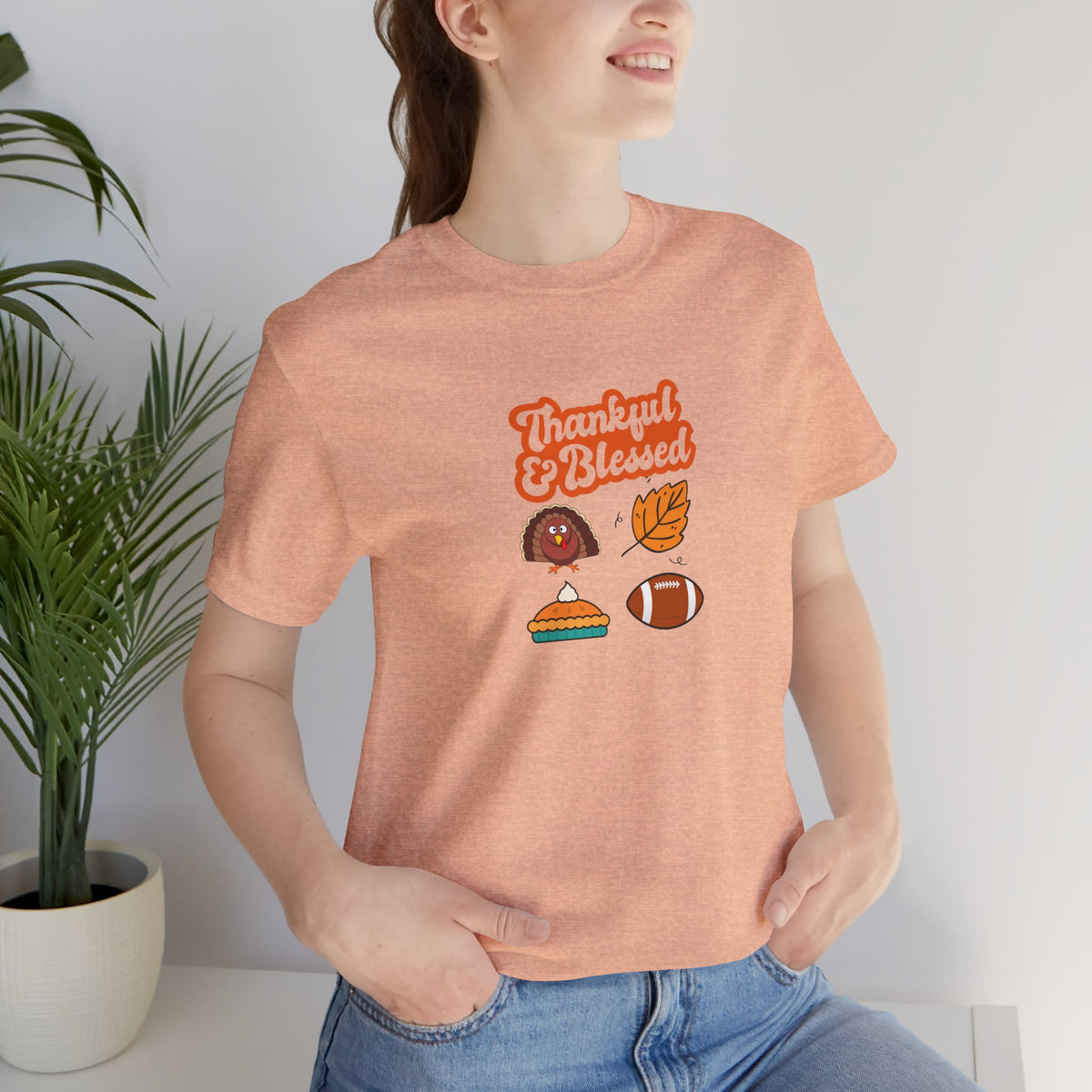 Thankful & Blessed Thanksgiving T-Shirt