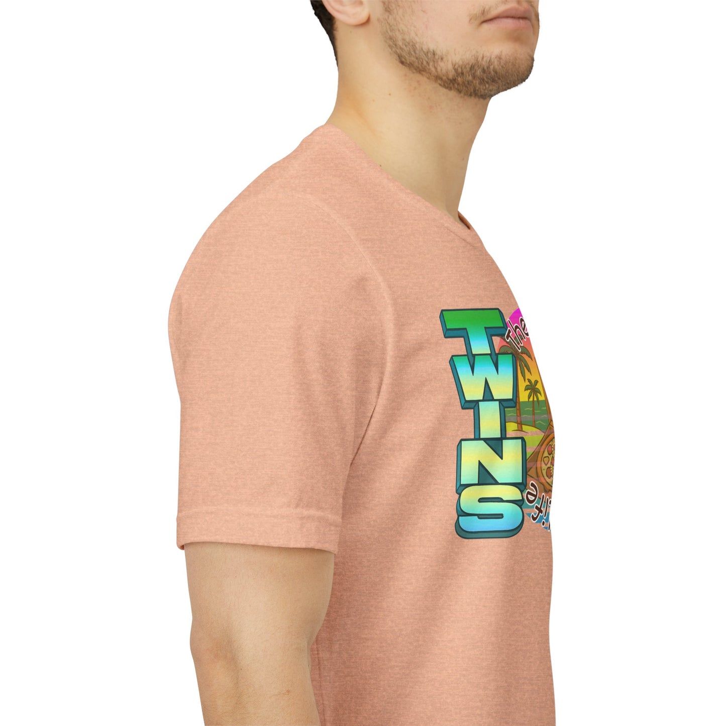 Hawaiian Pizza- Twin Dad Beach T-Shirt — Vintage 90's Style Tee