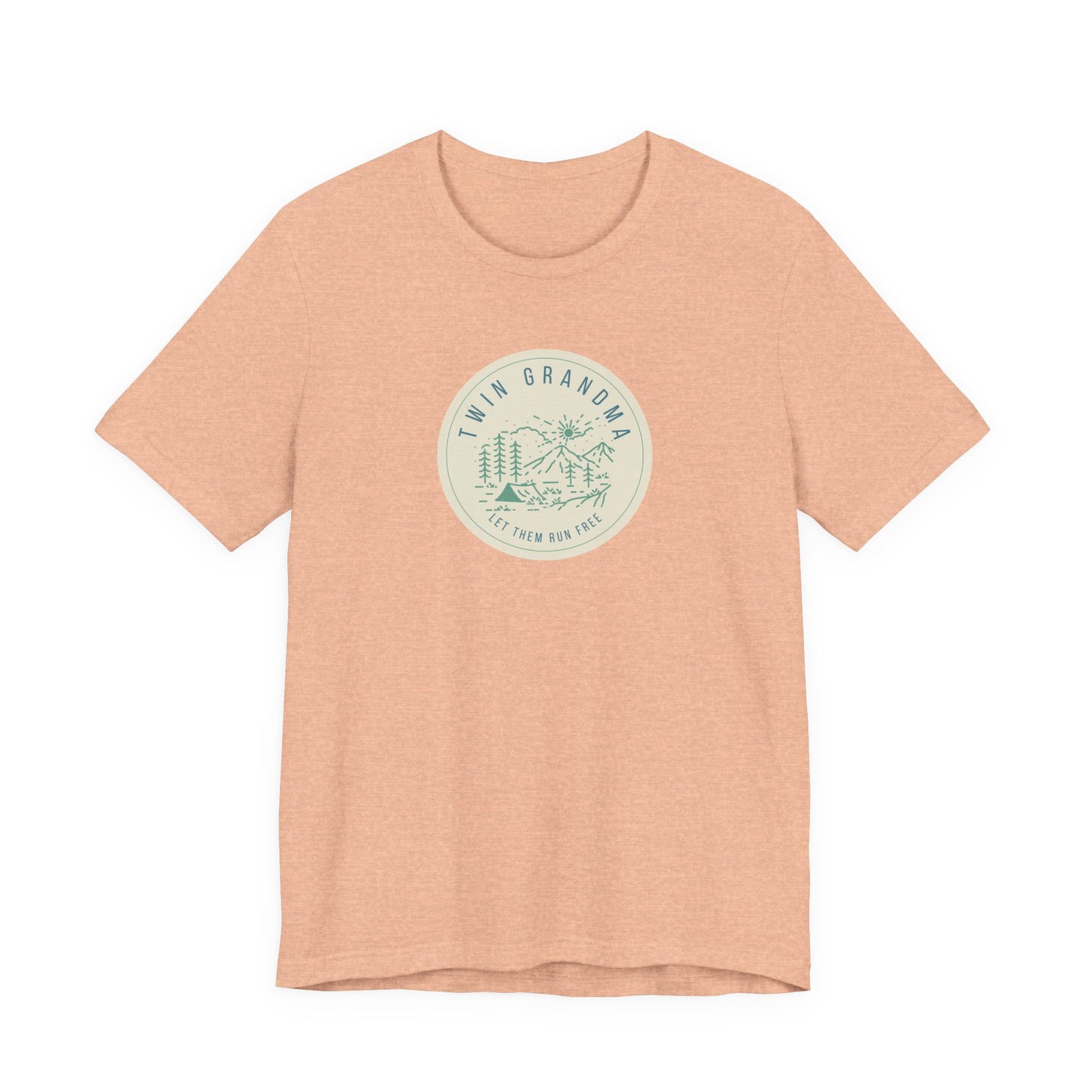 Twin Grandma-Let them run free-Vintage Camp Logo Shirt