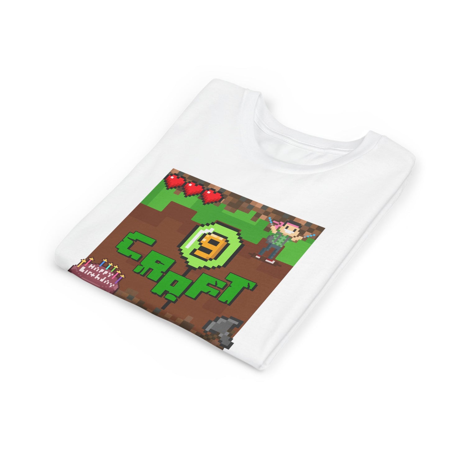 Minecraft-Style '9 Craft' Kids Tee — Birthday Gamer Shirt