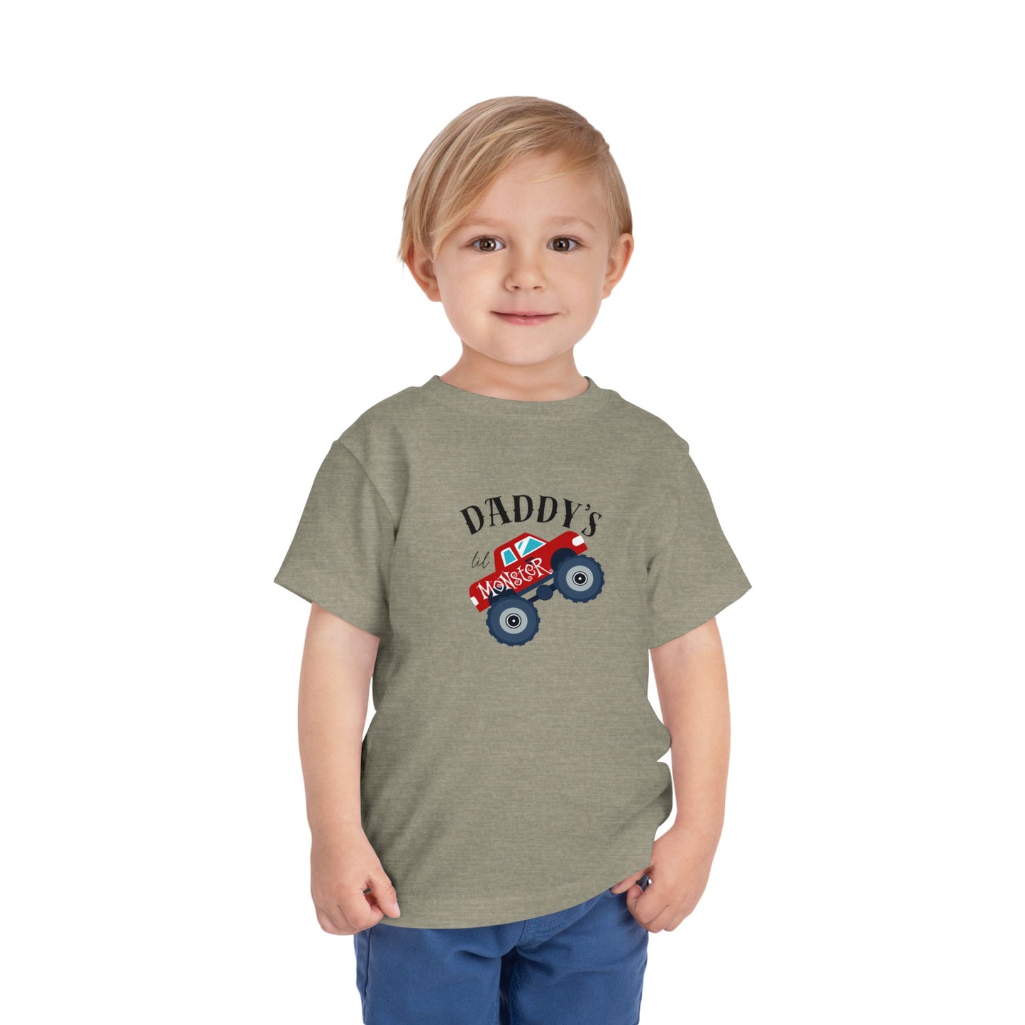 Toddler Tee — "Daddy's Monster Truck" Graphic Shirt