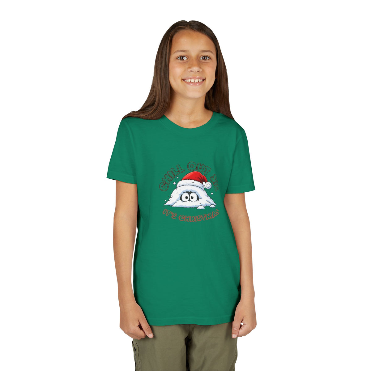 Chill Out Sis, It's Christmas, Youth Short Sleeve Shirt