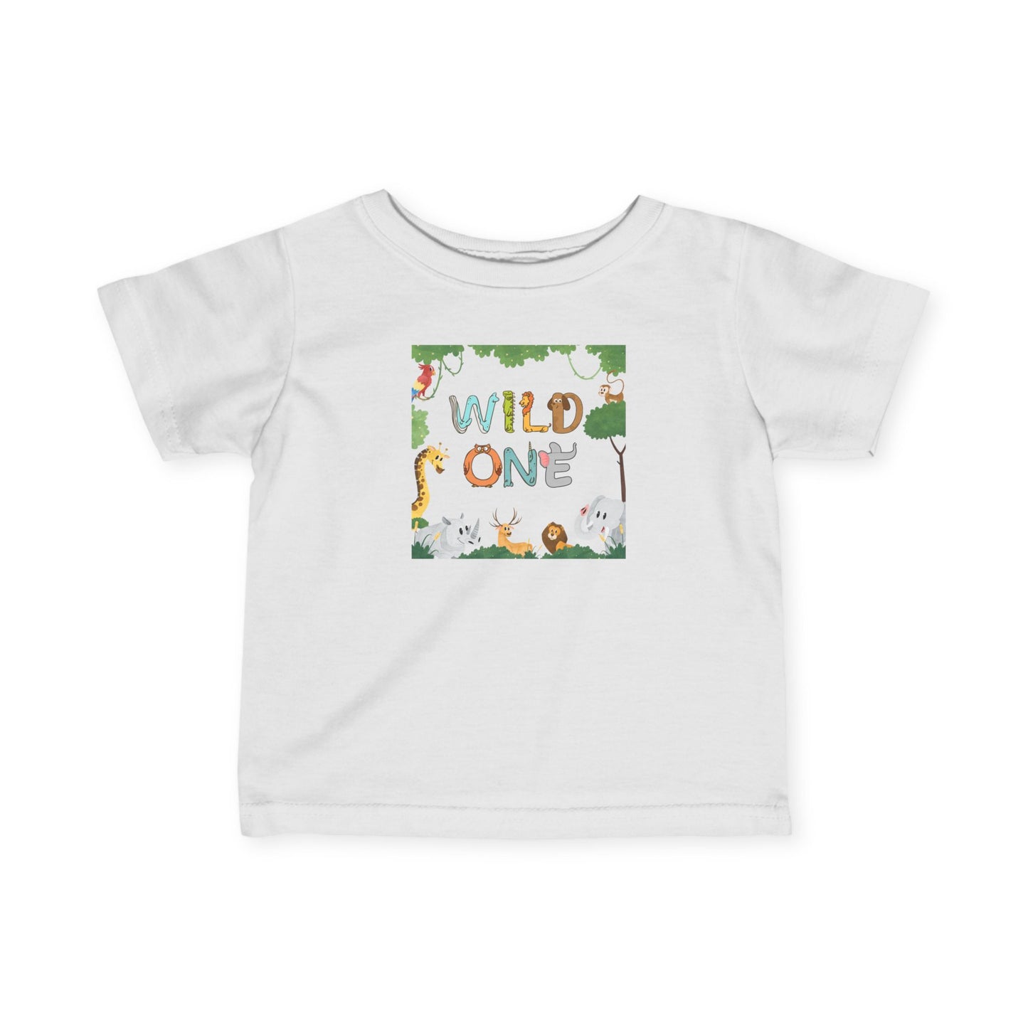 First Birthday T-Shirt- "Wild One" Cute Unisex Animal Print