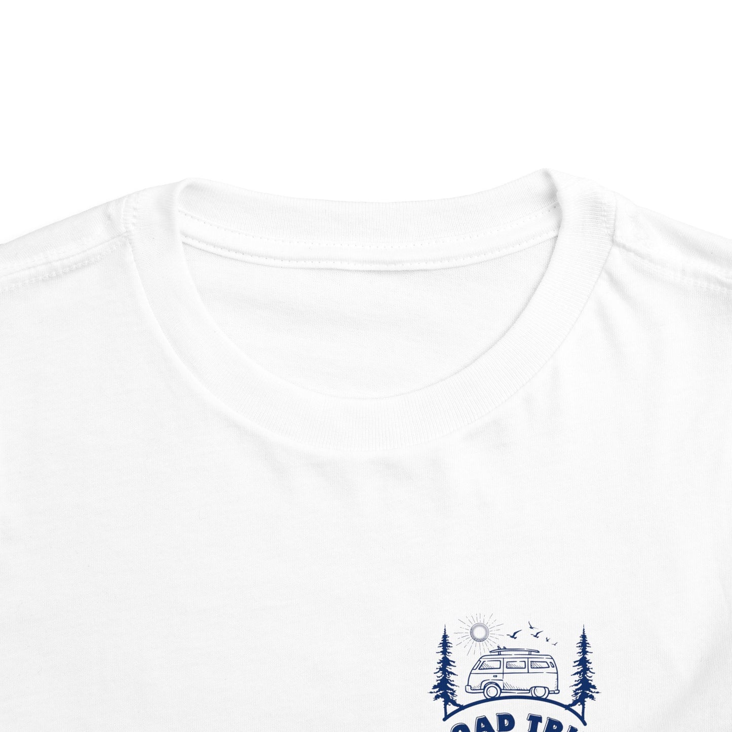 Toddler Triplet Shirt — 'Road Trip' Camper Van Graphic-Front and Back Designs