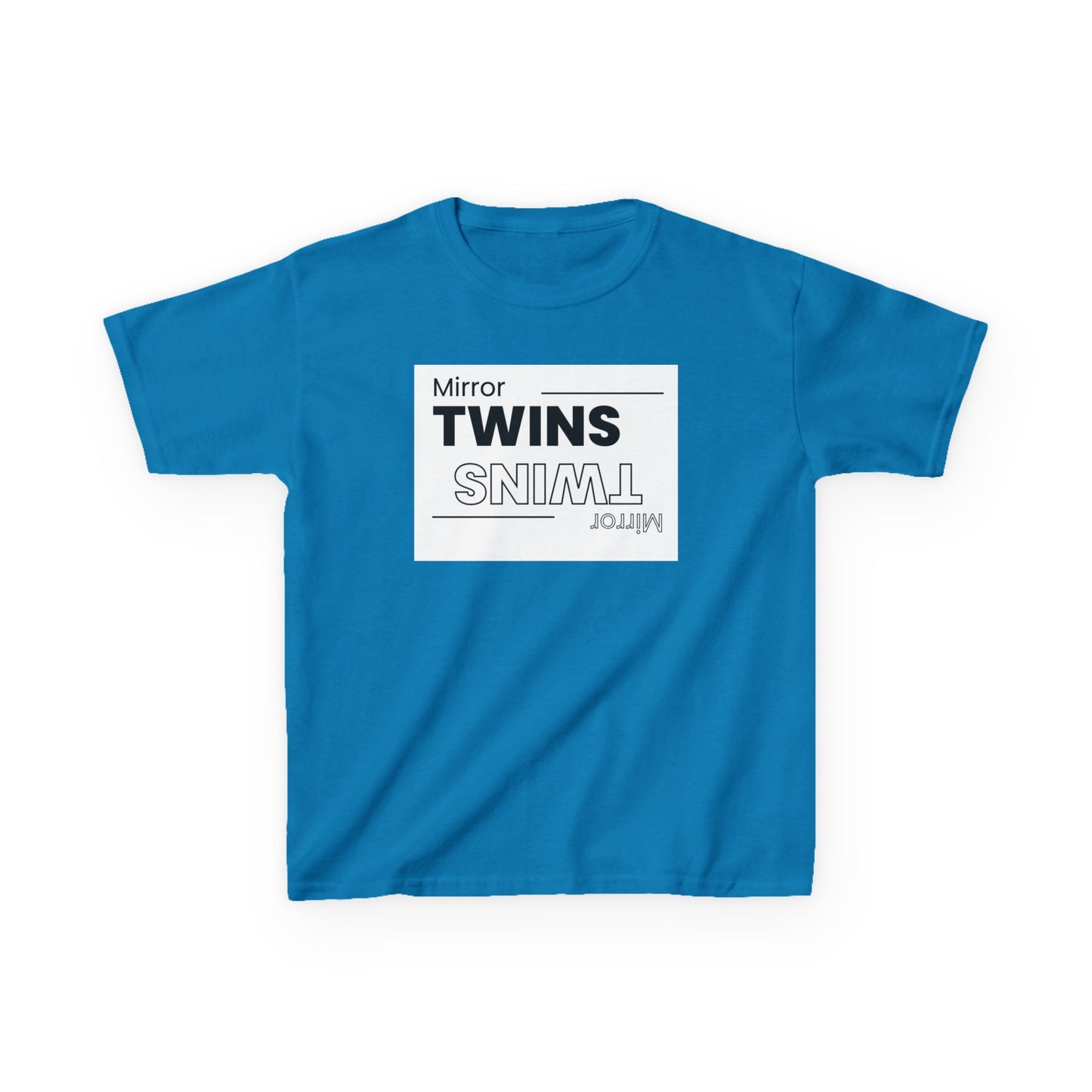 Mirror Twins Kids T-Shirt - Fun Mirror Design for Siblings