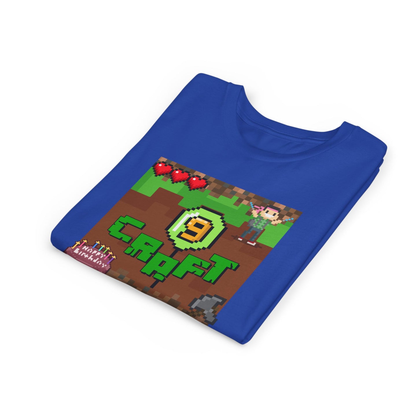 Minecraft-Style '9 Craft' Kids Tee — Birthday Gamer Shirt