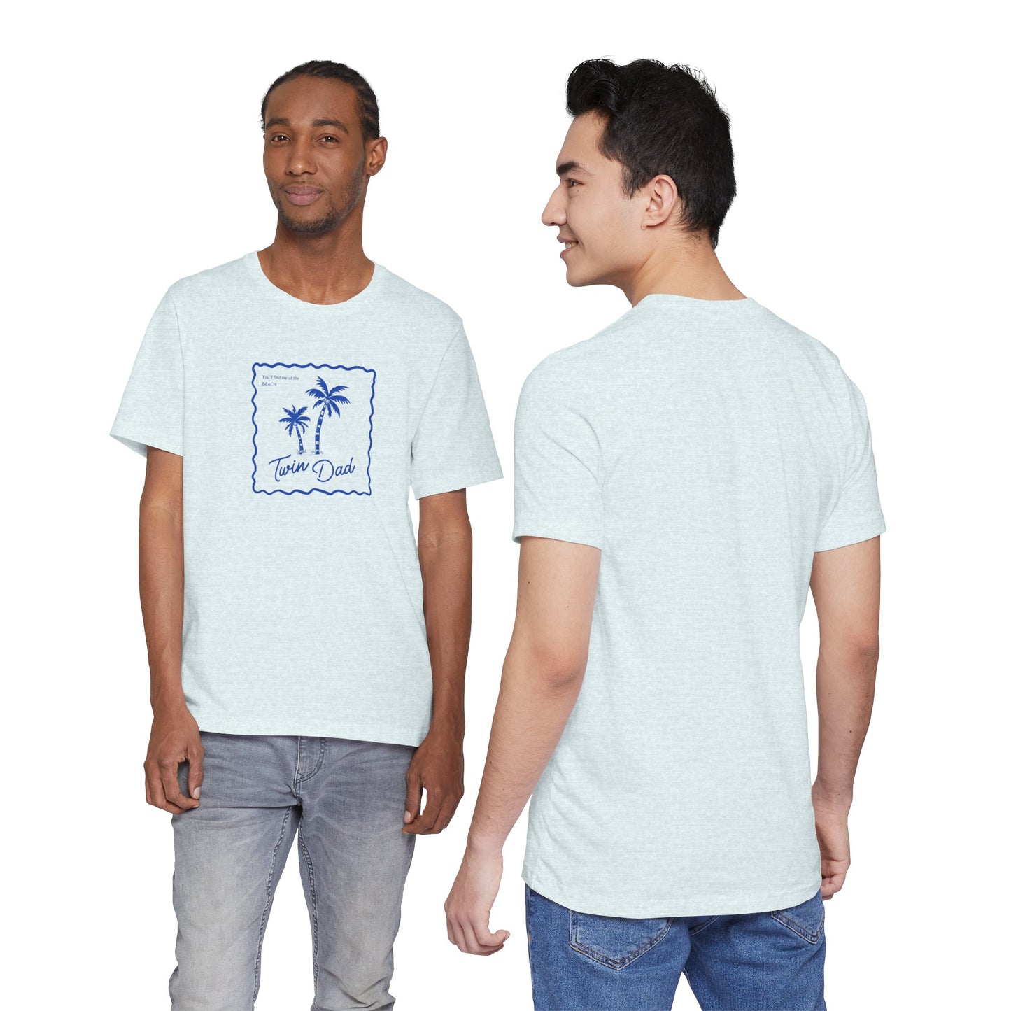 Twin Dad- Palm Tree Tee — Casual Beach Shirt