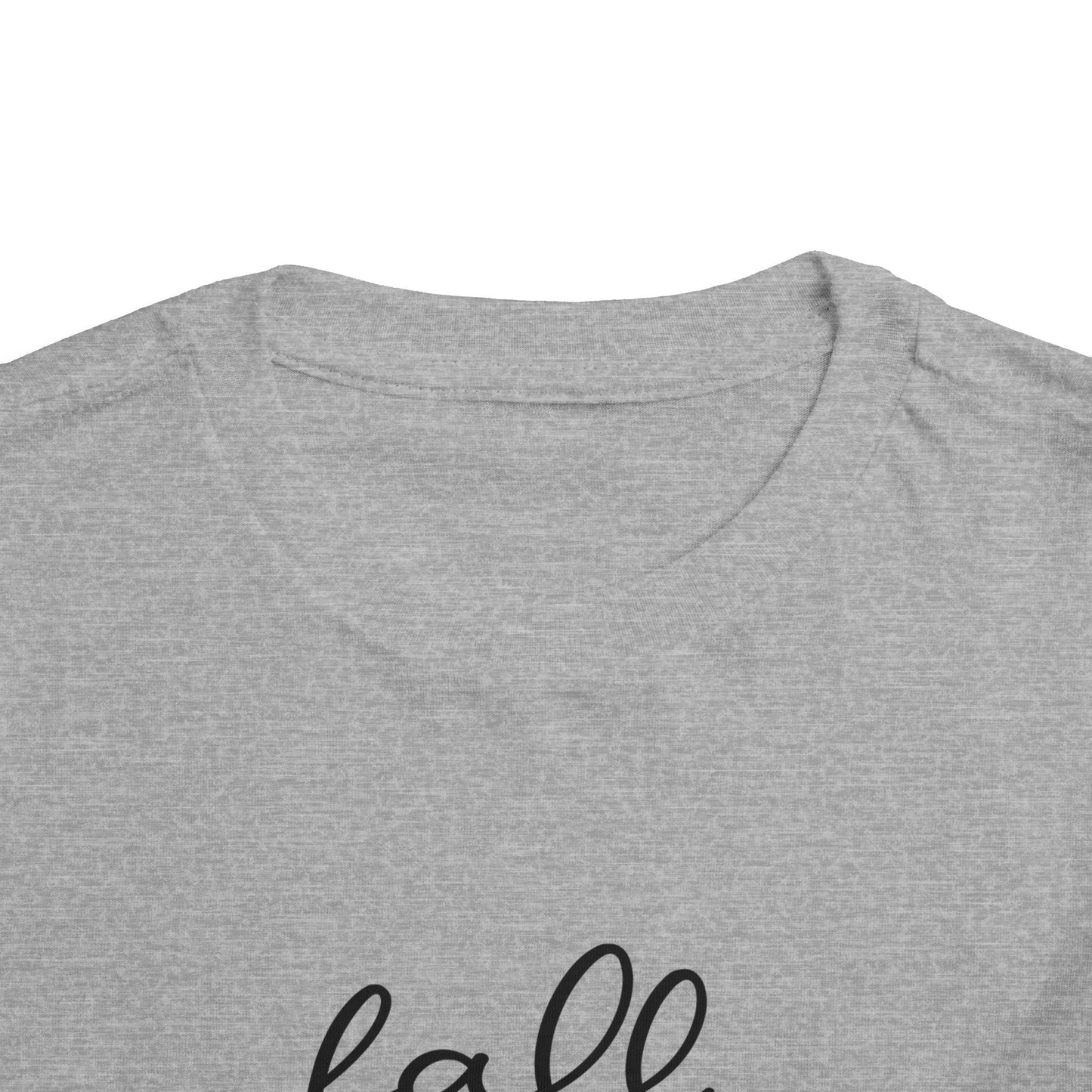 Toddler Tee – "Fall Vibes" Pumpkin & Leaf Autumn Graphic