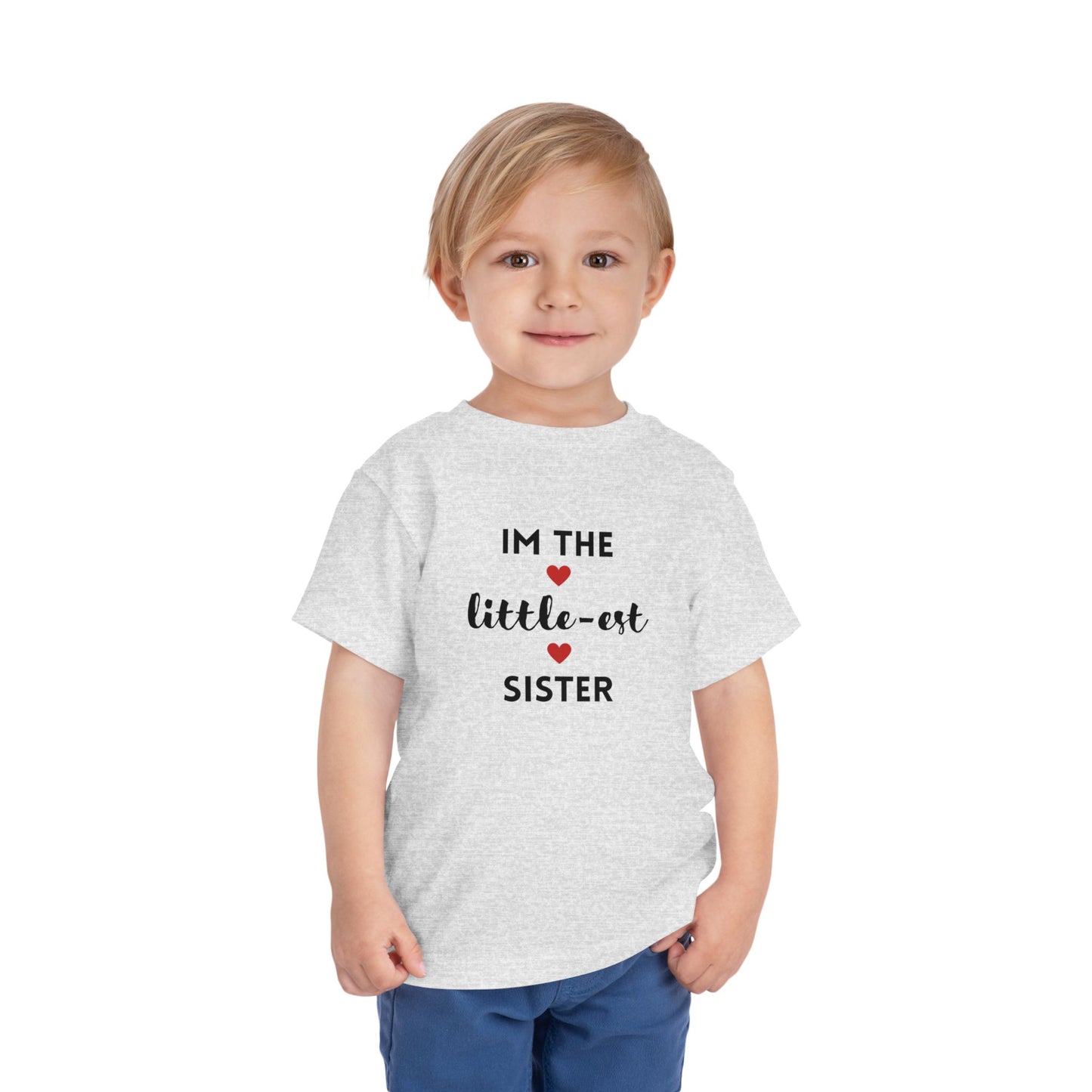 I'm the Little-est Sister- Sibling T-Shirt for Family Matching