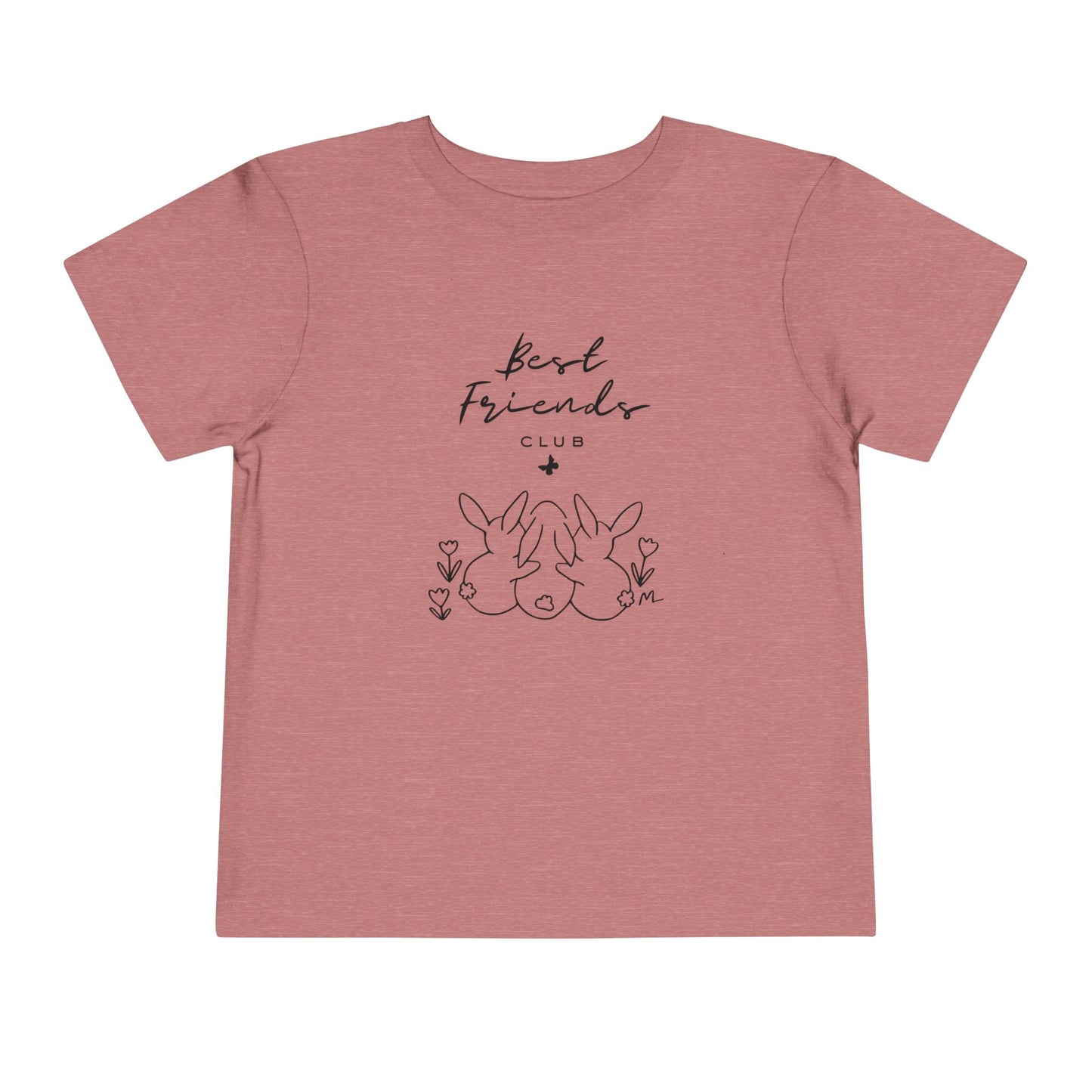 Toddler and Infant Tee — "Best Friends" Bunny Graphic Short Sleeve