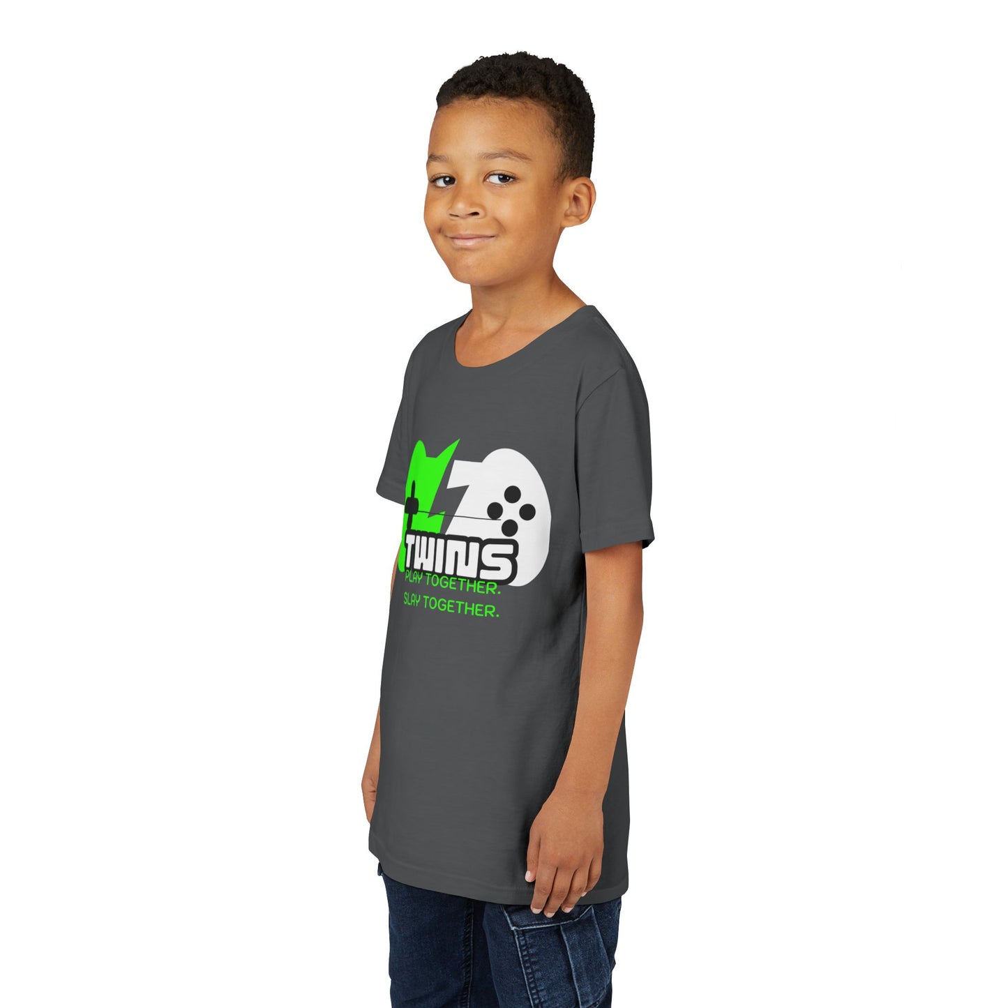 Teen Twins Gaming Tee — "Twins: Play Together, Slay Together"