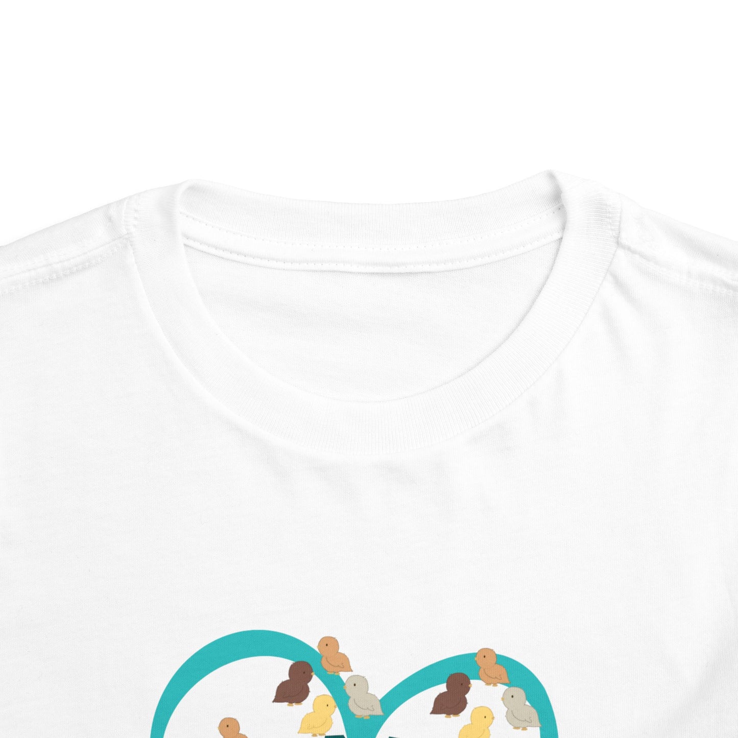 Toddler Easter Tee — "Chicks Love Me" Joke Heart Chick Pattern Shirt for boys