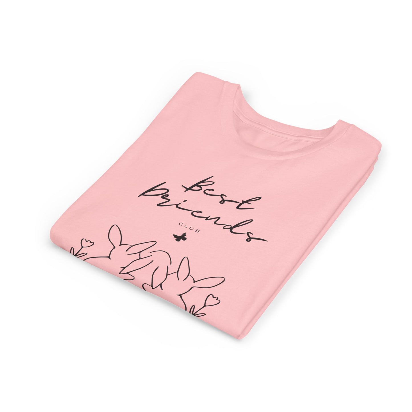 Young Adult Tee - "Best Friends" Bunny Trio Kids Graphic Shirt